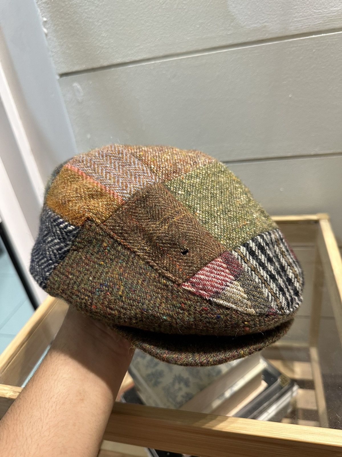 J.Crew J.Crew x John Hanly&Co Patchwork Newsboy Wool Tweed Hats Size ONE SIZE - 9 Thumbnail