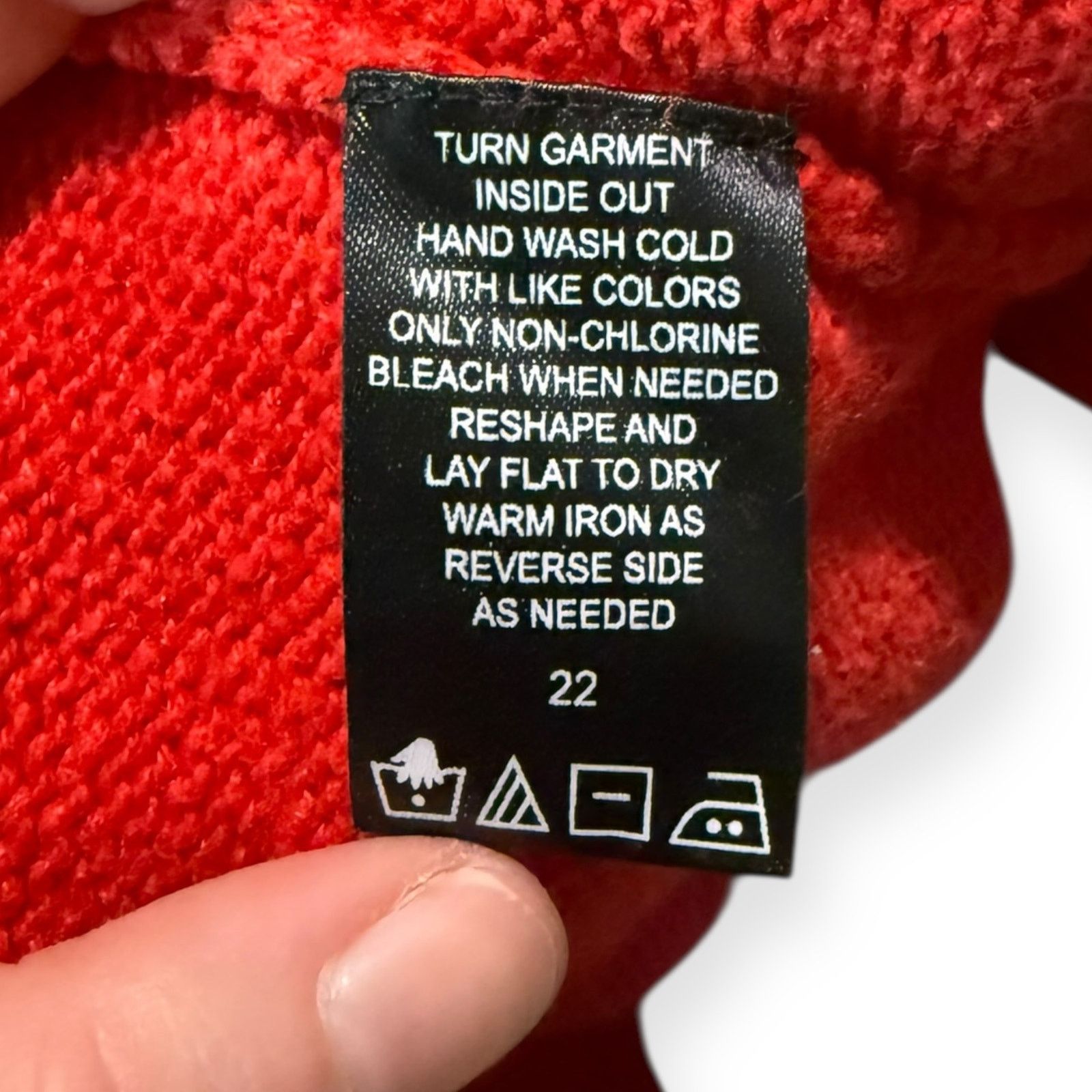 Other Designer Originals Studio Joy Red Christmas Sweater | 22/XL Size XL / US 12-14 / IT 48-50 - 10 Thumbnail