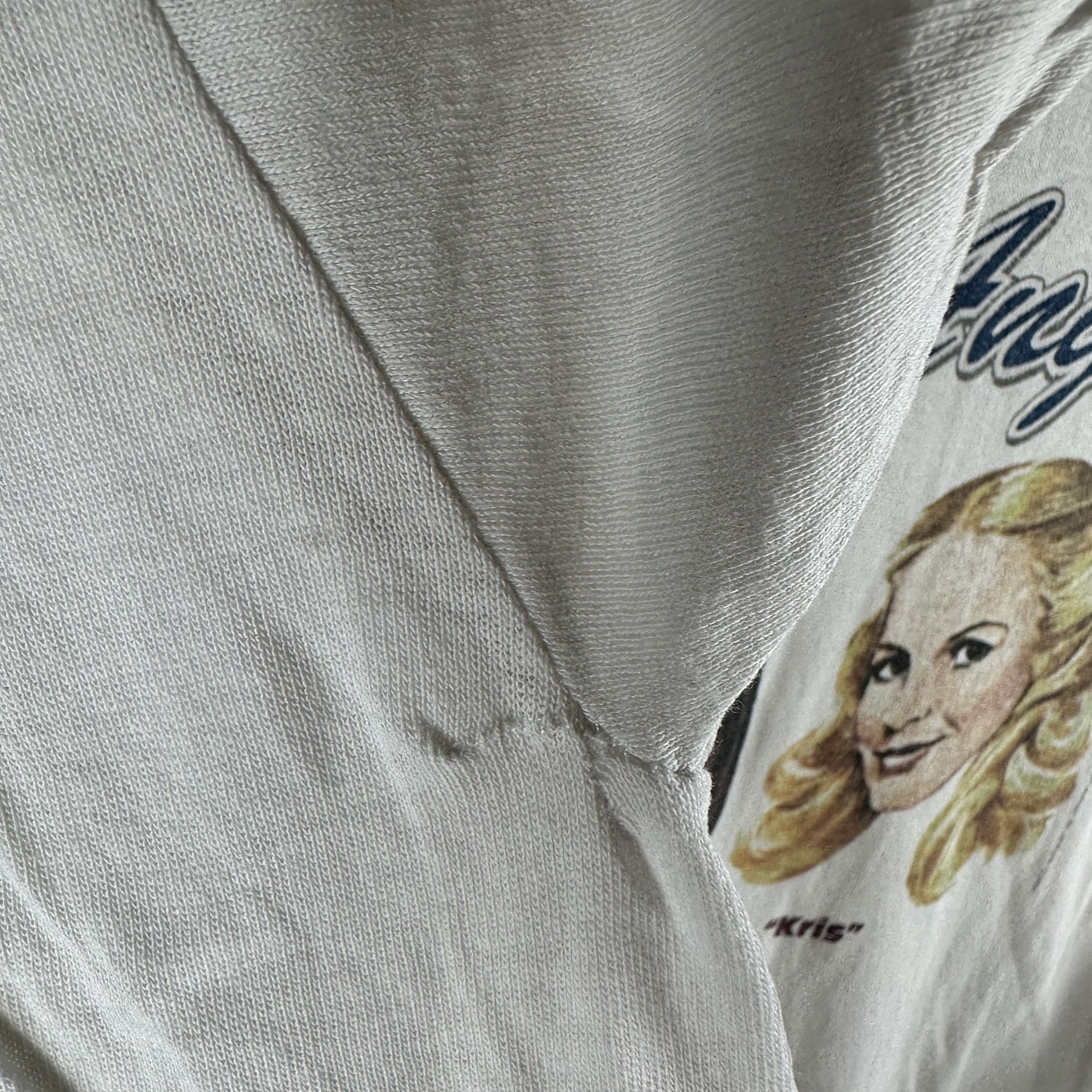 Vintage 1995 Charlie's Angels Movie Distressed Ringer T-Shirt Size US XL / EU 56 / 4 - 9 Thumbnail