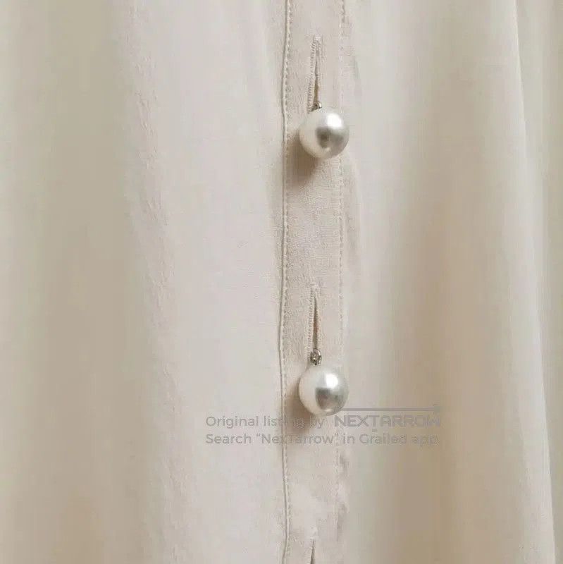 Givenchy Givenchy Summer Cream Silk Short Sleeve Top . Size XS / US 0-2 / IT 36-38 - 6 Thumbnail