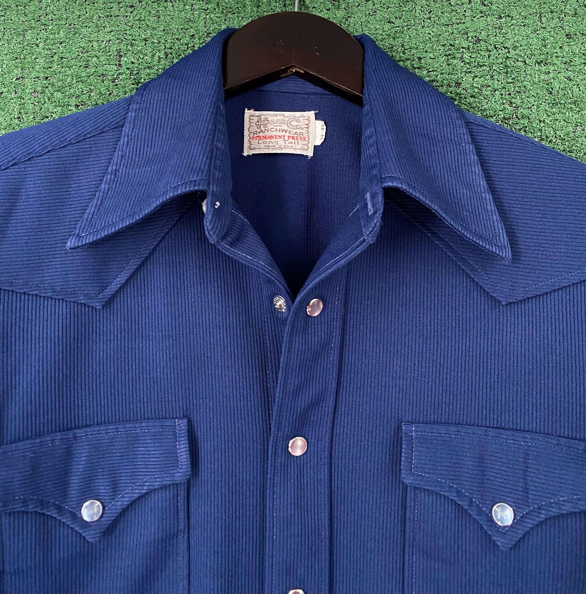 Other 70’s H Bar C Ranchwear Pearl Snap Western Shirt Mens Small Size US S / EU 44-46 / 1 - 2 Thumbnail