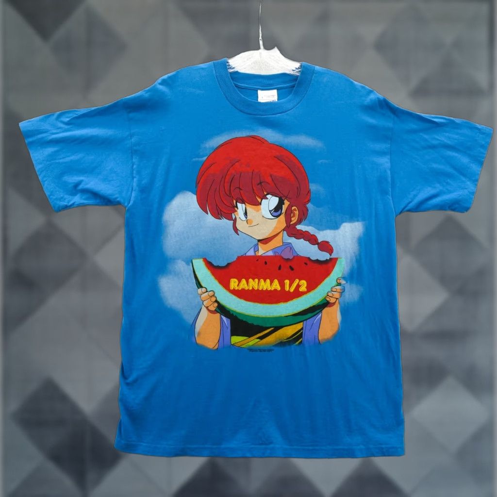 Vintage Screen Stars Ranma 1/2 Watermelon Anime T-Shirt Mens Large