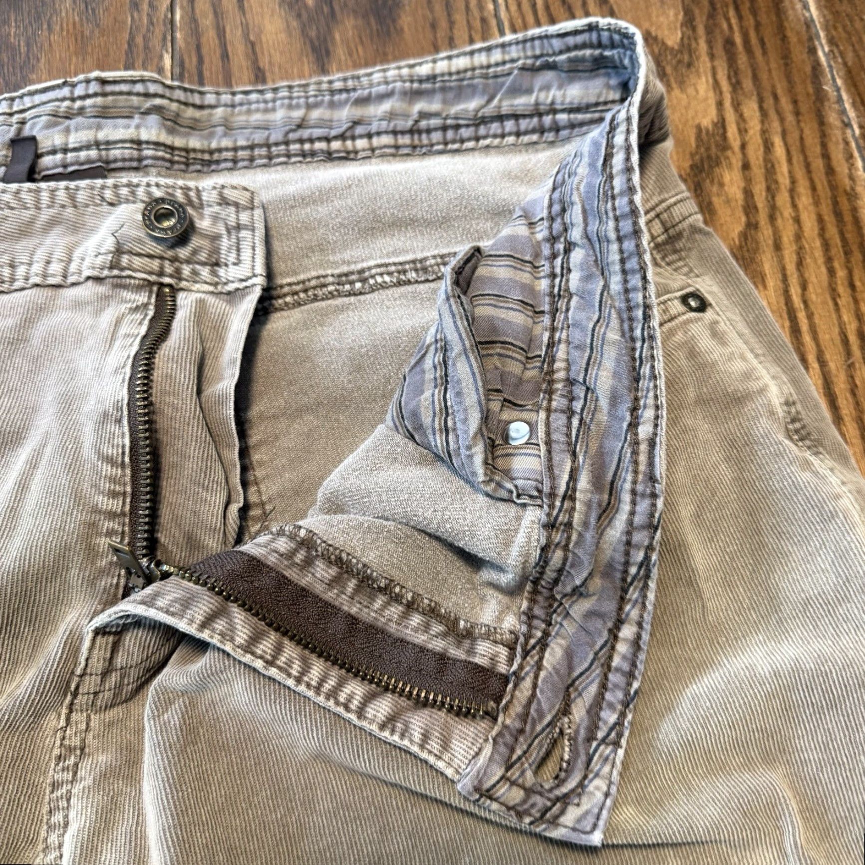 Prana Prana Jeans Mens 38x34 Slim Fit Brown Corduroy Stretch 5-Pocket Pant Casual Jeans Size US 38 / EU 54 - 6 Thumbnail