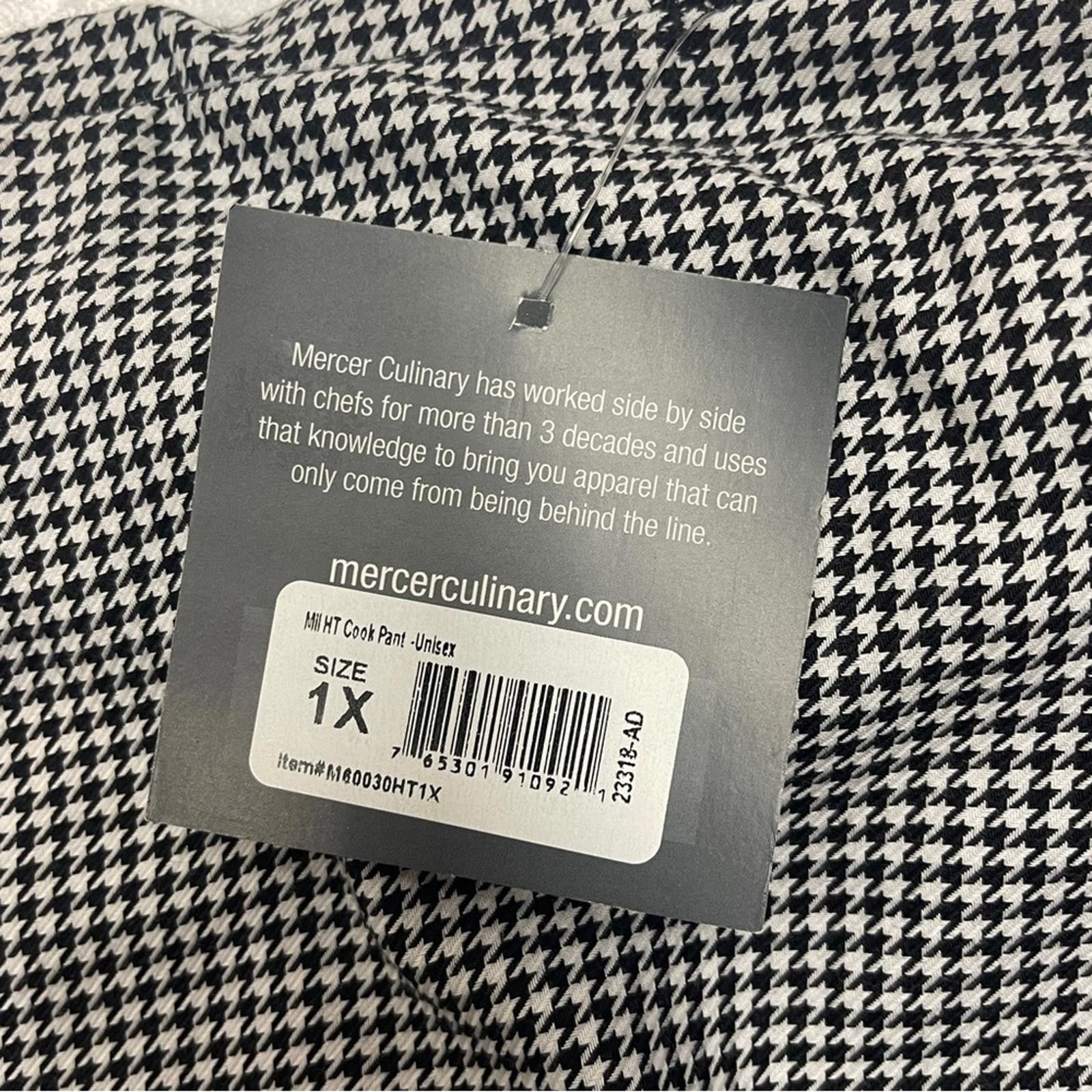 Other Mercer Culinary Black and White Checkered Pants NWT Size US 34 / EU 50 - 5 Thumbnail