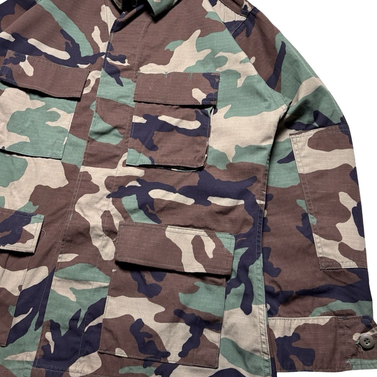 Other Vintage USGI Jacket Mens M Reg Woodland Camo Ripstop BDU Size US M / EU 48-50 / 2 - 2 Thumbnail