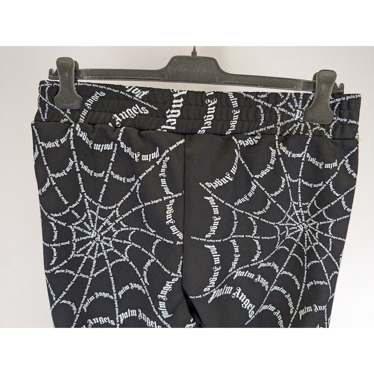 Palm Angels o1rshd1 Spider Web Classic Track Pant in Black Off White Size US 36 / EU 52 - 16 Thumbnail