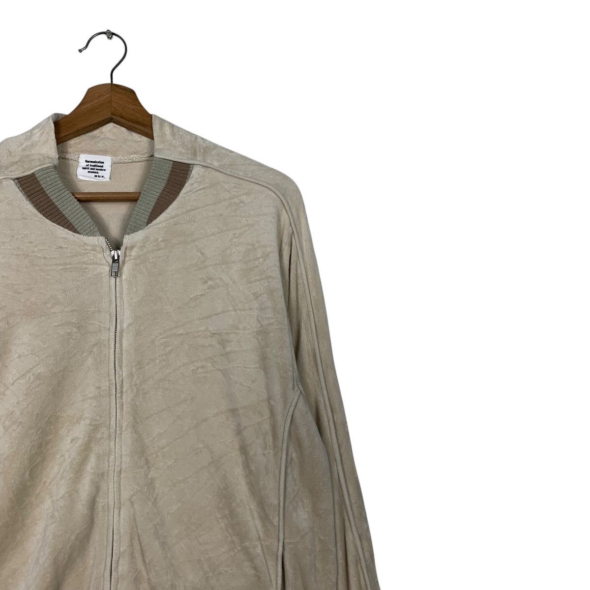 Japanese Brand TROUPERS Big Logo Velvet Sweater Bomber Jacket #2389-C107 Size US M / EU 48-50 / 2 - 7 Thumbnail