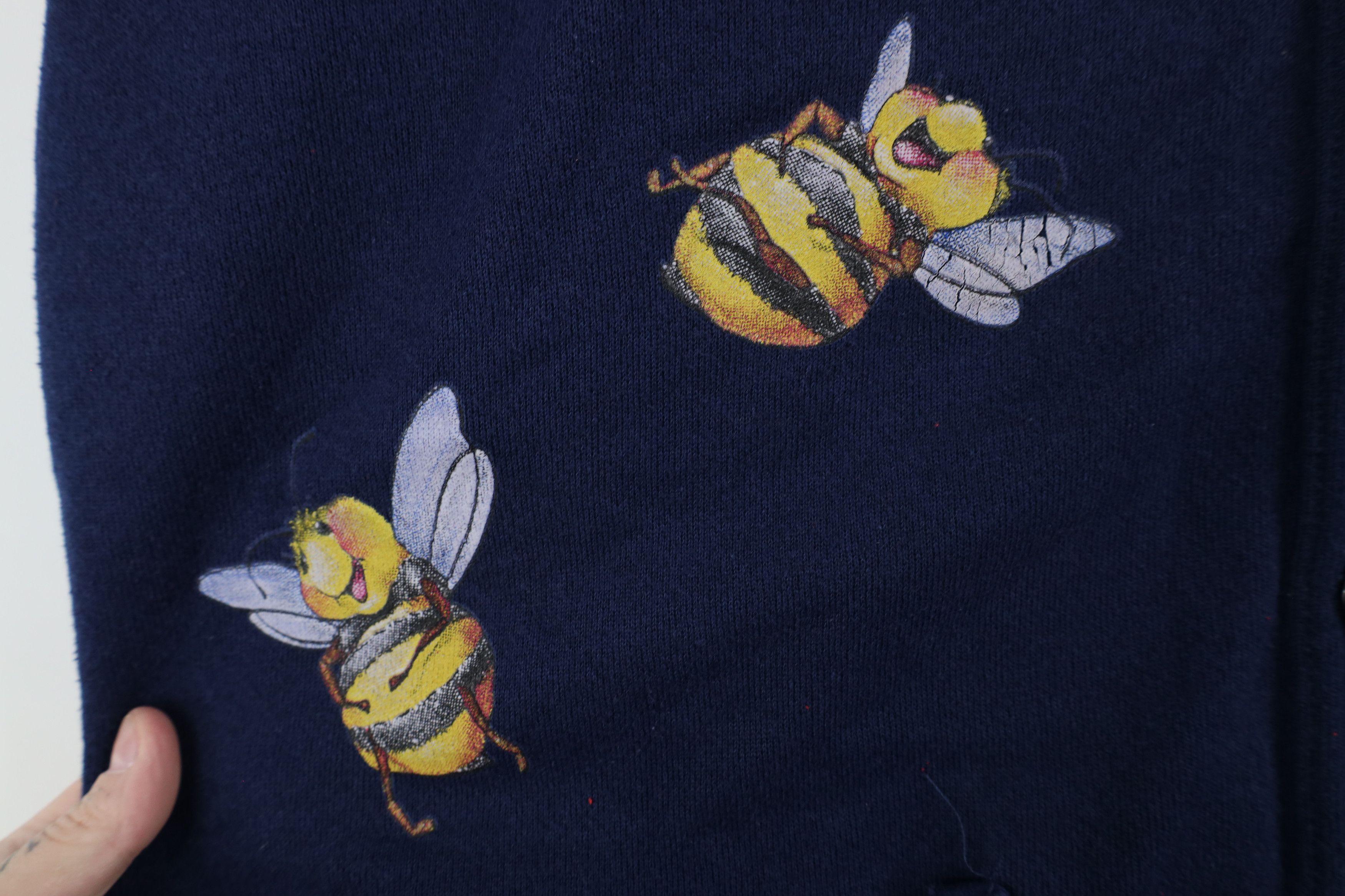 Vintage Vintage 90s Streetwear Bumblebee Cardigan Sweatshirt USA Size XL / US 12-14 / IT 48-50 - 6 Thumbnail