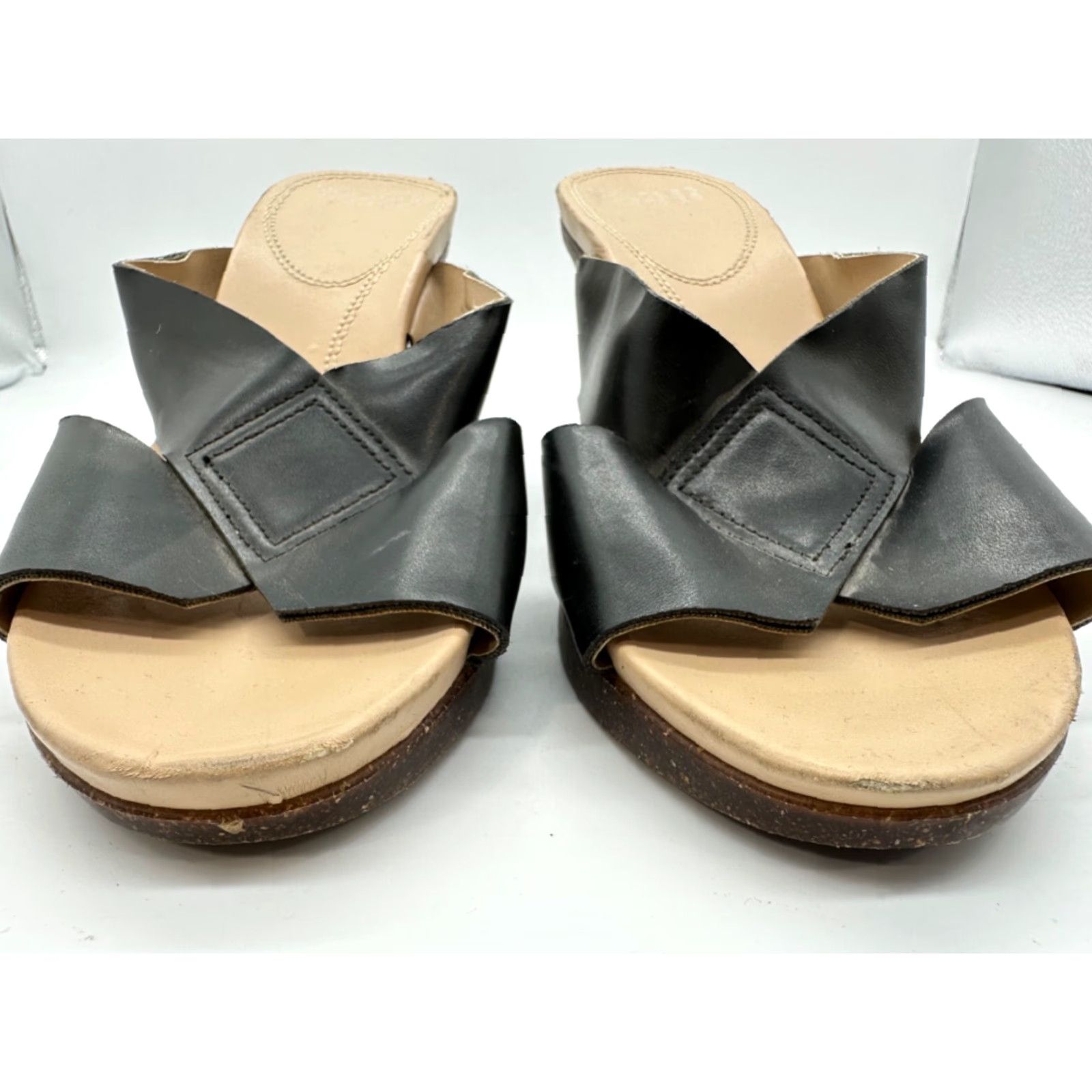 Vintage MootsiesTootsies Womens Black Heeled Open Toe Sandals Size 9M Size US 9 / IT 39 - 3 Thumbnail