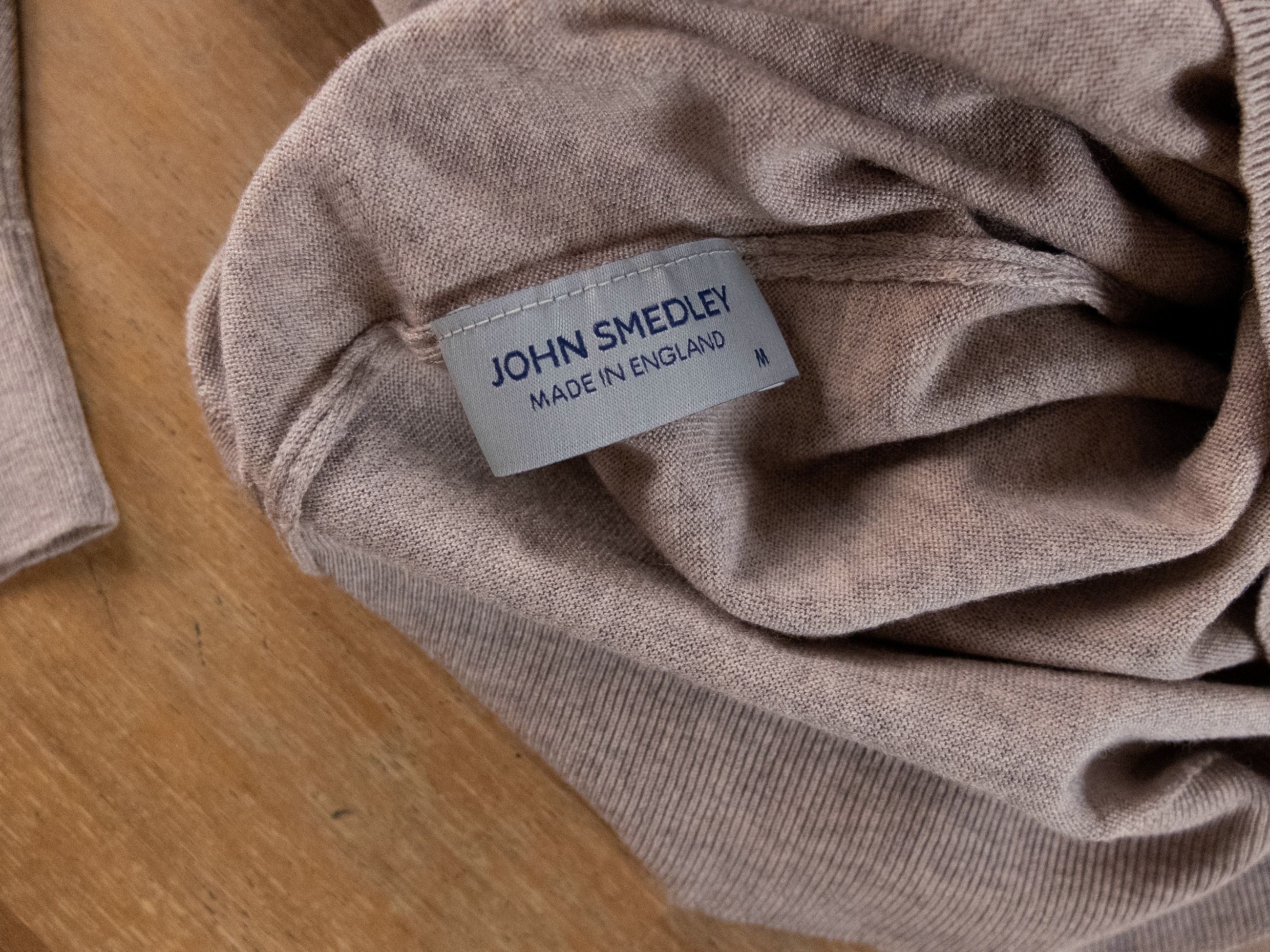 John Smedley JOHN SMEDLEY Cherwell beige wool turtleneck sweater Medium Size US M / EU 48-50 / 2 - 8 Thumbnail