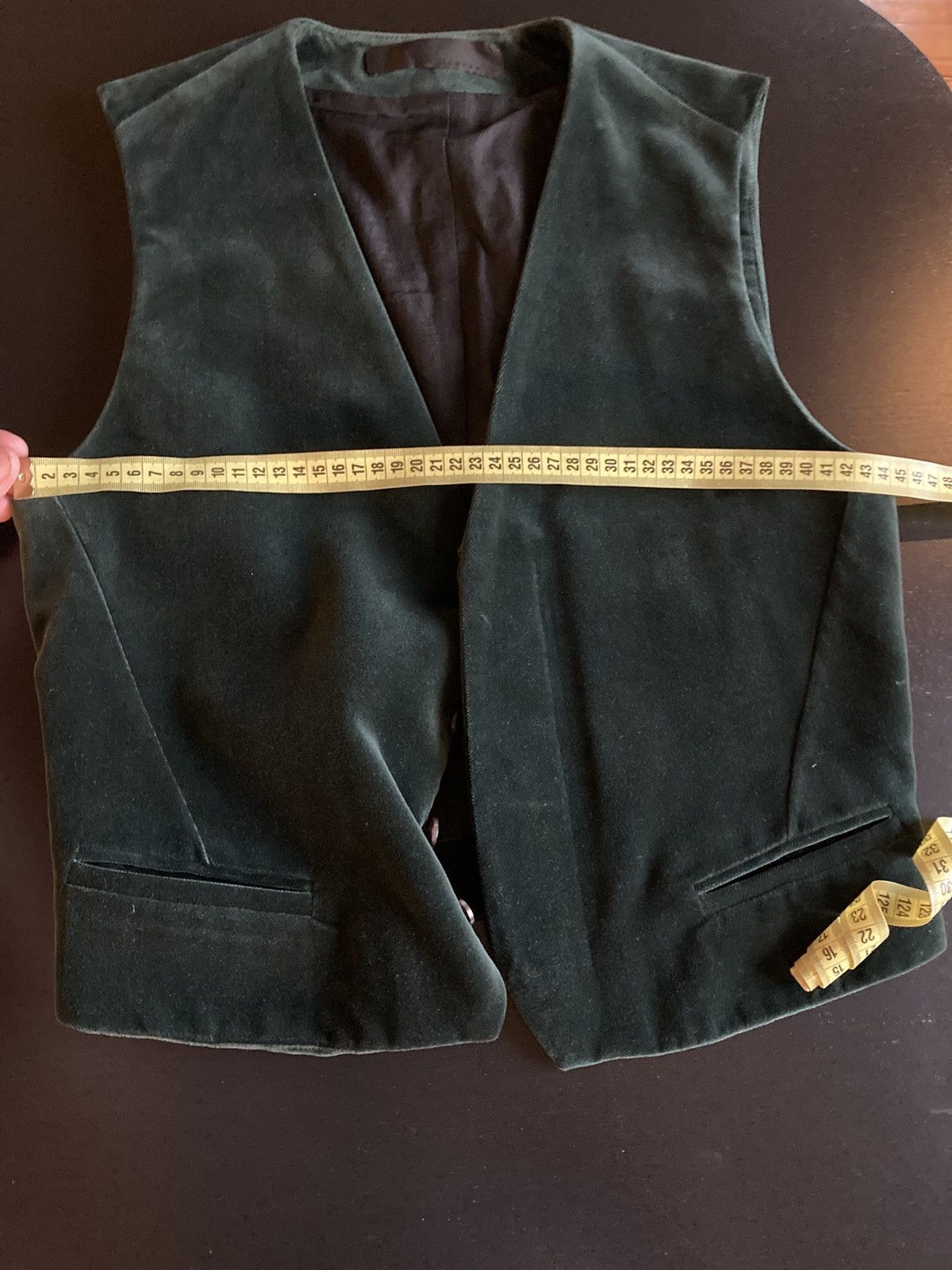 Haider Ackermann FW18 Green Velvet Vest 48 Size 38R - 8 Thumbnail