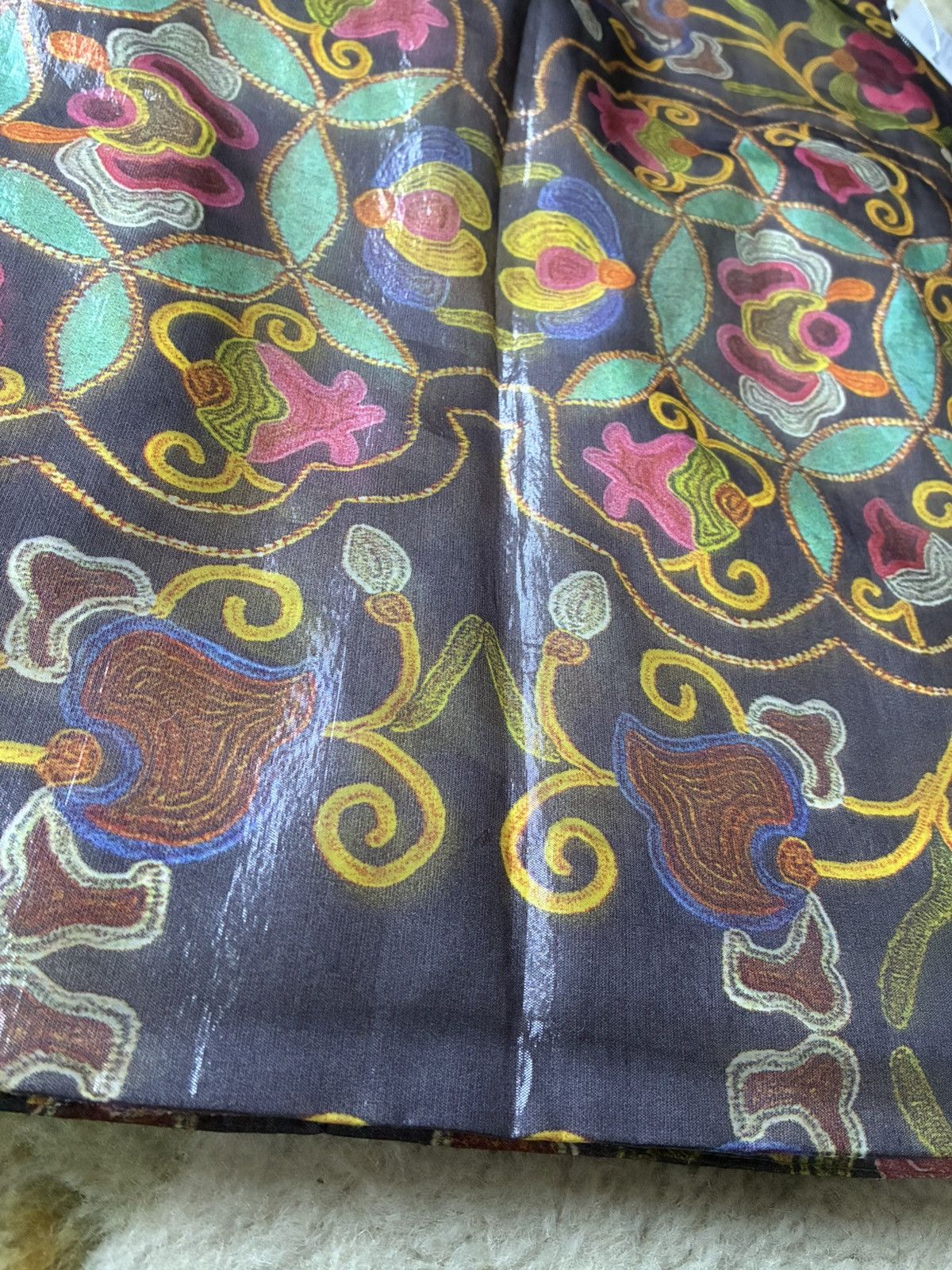 Issey Miyake Issey Miyake Archive SS2001 Runway Iridescent Jacquard Skirt Size 27" / US 4 / IT 40 - 15 Thumbnail