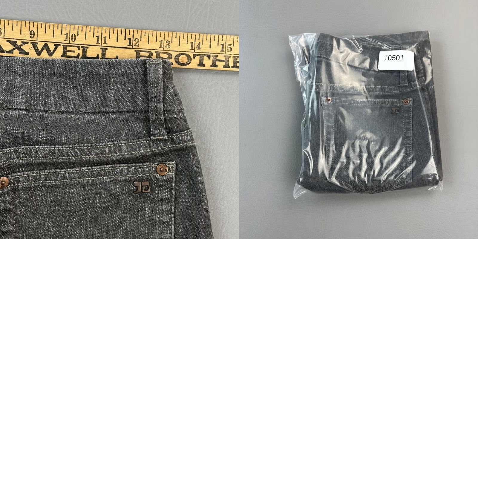 Vintage Joe's Jeans Women's 26 Bootcut Gray Denim 26x31 Mia Stretch USA Made Jeans Size 26" / US 2 / IT 38 - 9 Thumbnail