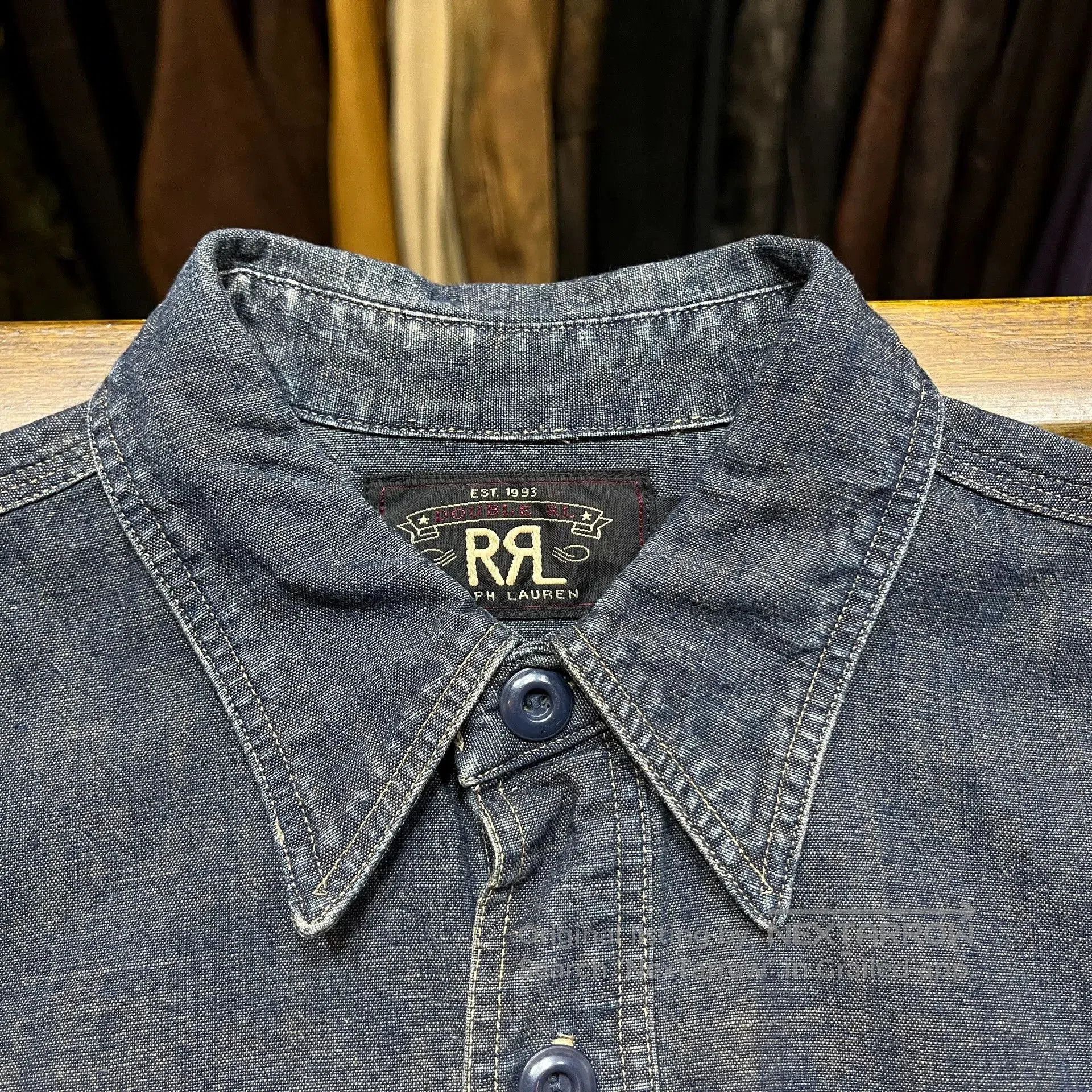 RRL Ralph Lauren RRL Vintage Denim Shirt by Ralph Lauren. Size US XS / EU 42 / 0 - 3 Thumbnail