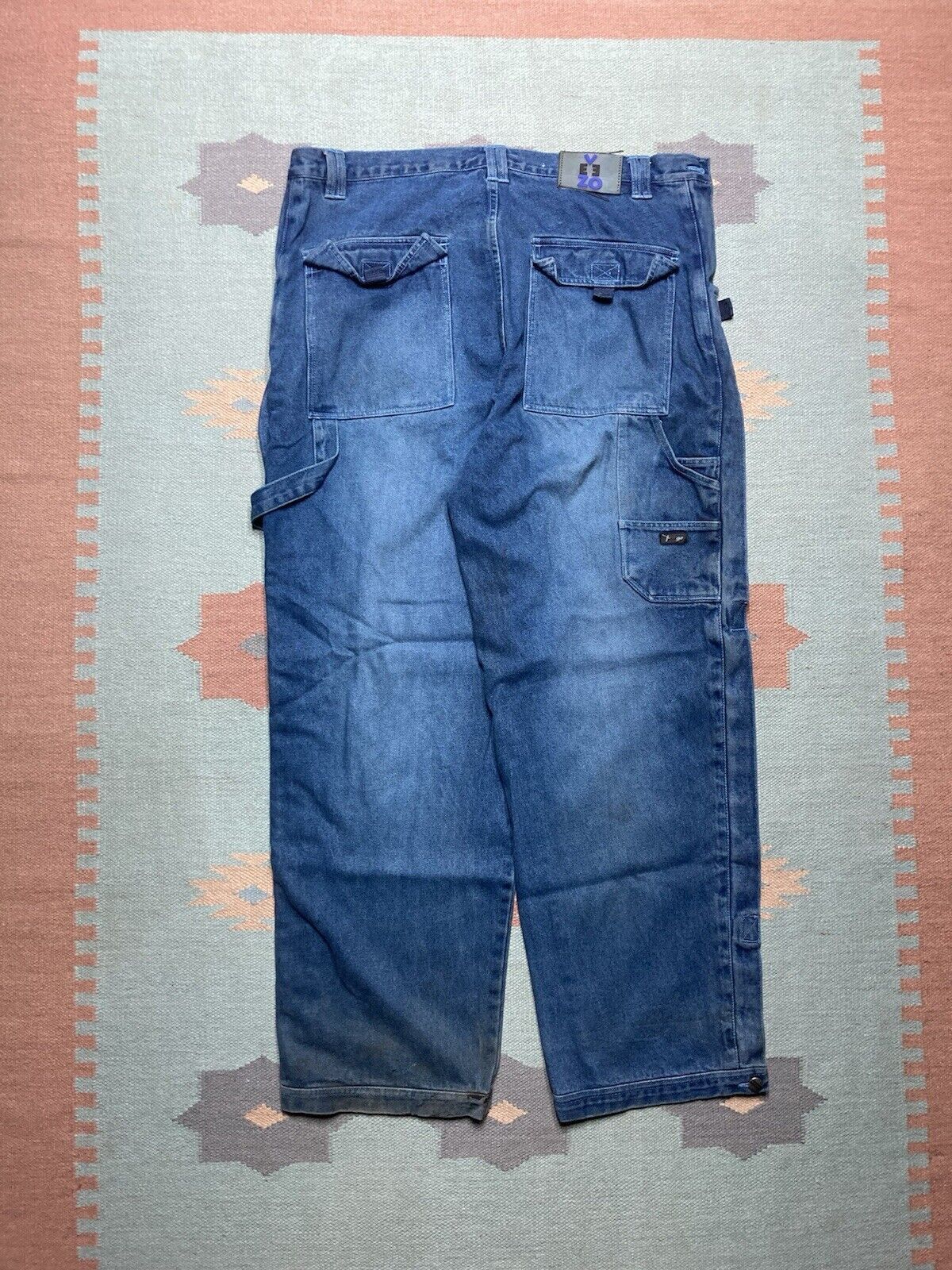 JNCO × Vintage y2k baggy jeans carpenter wide skate hip hop JNCO rave 38x32 Size US 38 / EU 54 - 1 Thumbnail