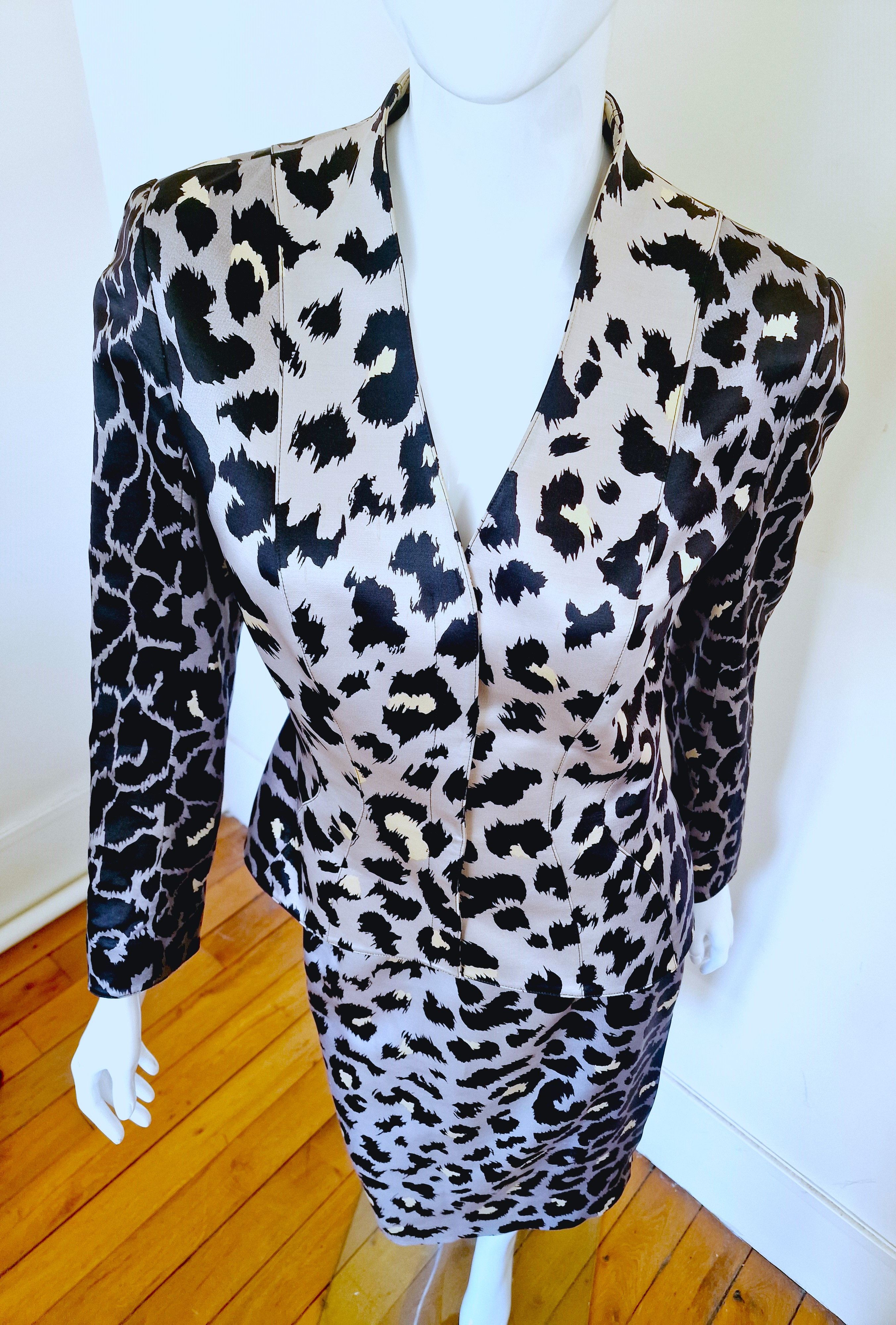Thierry Mugler Thierry Mugler Couture F/W 2001 Beasts Leopard Dress Suit Size S / US 4 / IT 40 - 4 Thumbnail