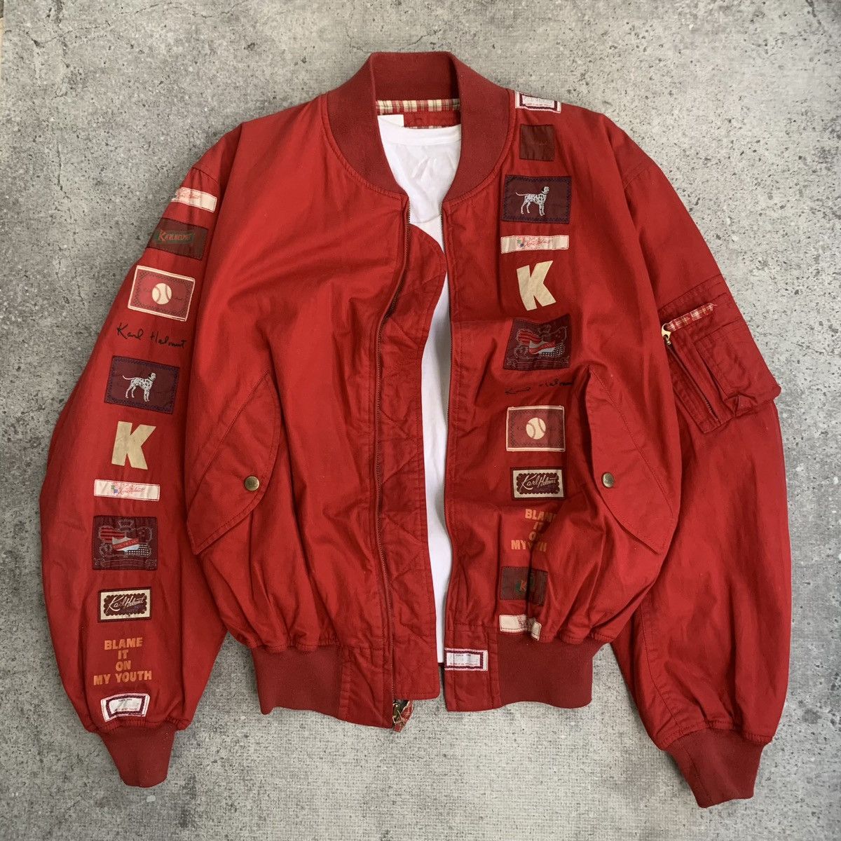 ジャケット・アウター vintage karl helmut leather short jacket Vintage karl helmut bomber - Gem