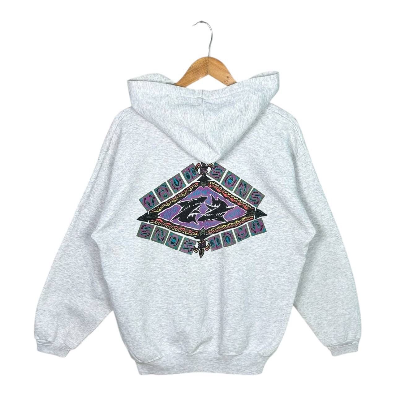 Maui and Sons Vintage Maui and Sons Shark Graphic Pullover Hoodie Heather Size US L / EU 52-54 / 3 - 1 Thumbnail