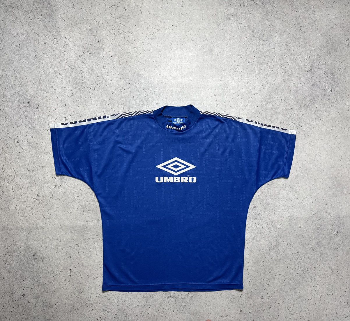 Umbro Umbro Vintage 90’s Soccer Jersey Big Logo Monogram Football Size US XL / EU 56 / 4 - 1 Thumbnail