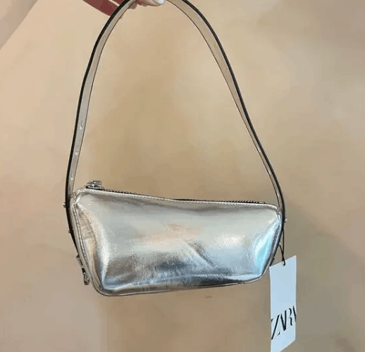 Zara Zara Asymmetrical Shoulder Bag Size ONE SIZE - 3 Thumbnail