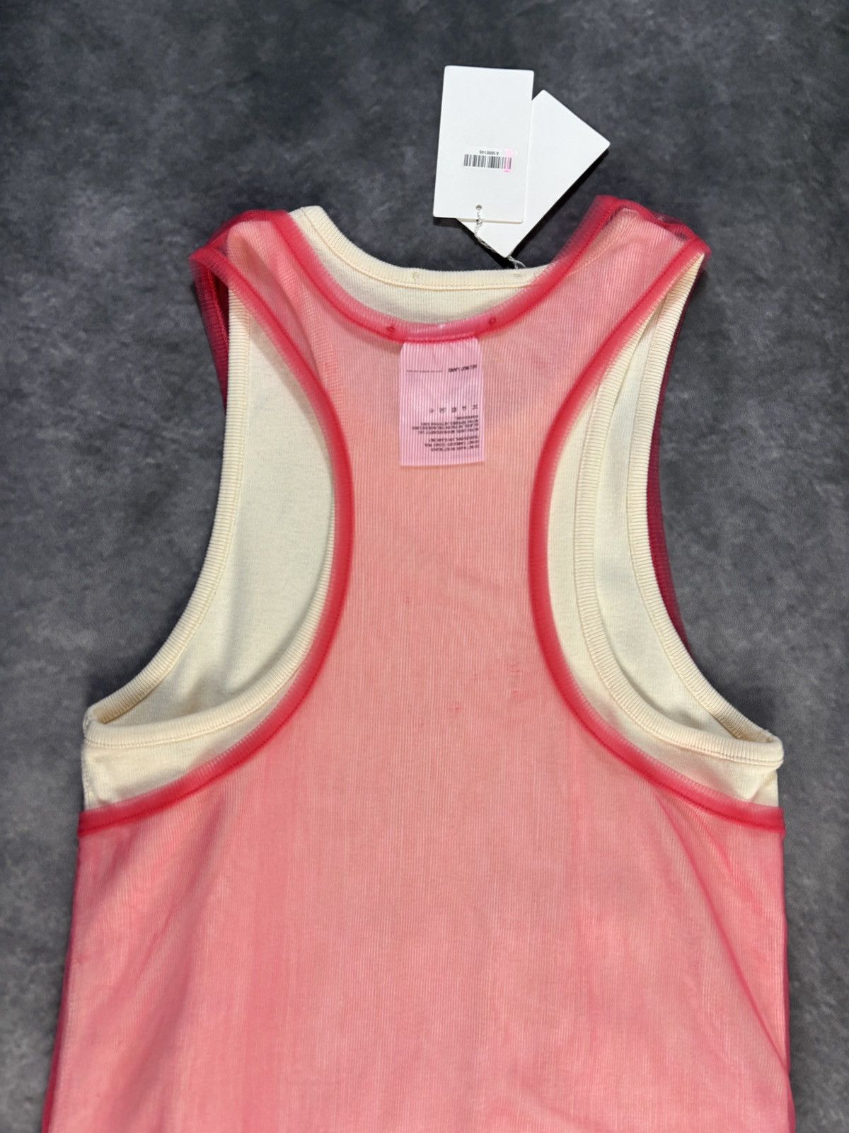 Helmut Lang Helmet Lang Tank Top Dress Long Sheer Double Layer Ribbed Size M / US 6-8 / IT 42-44 - 10 Thumbnail