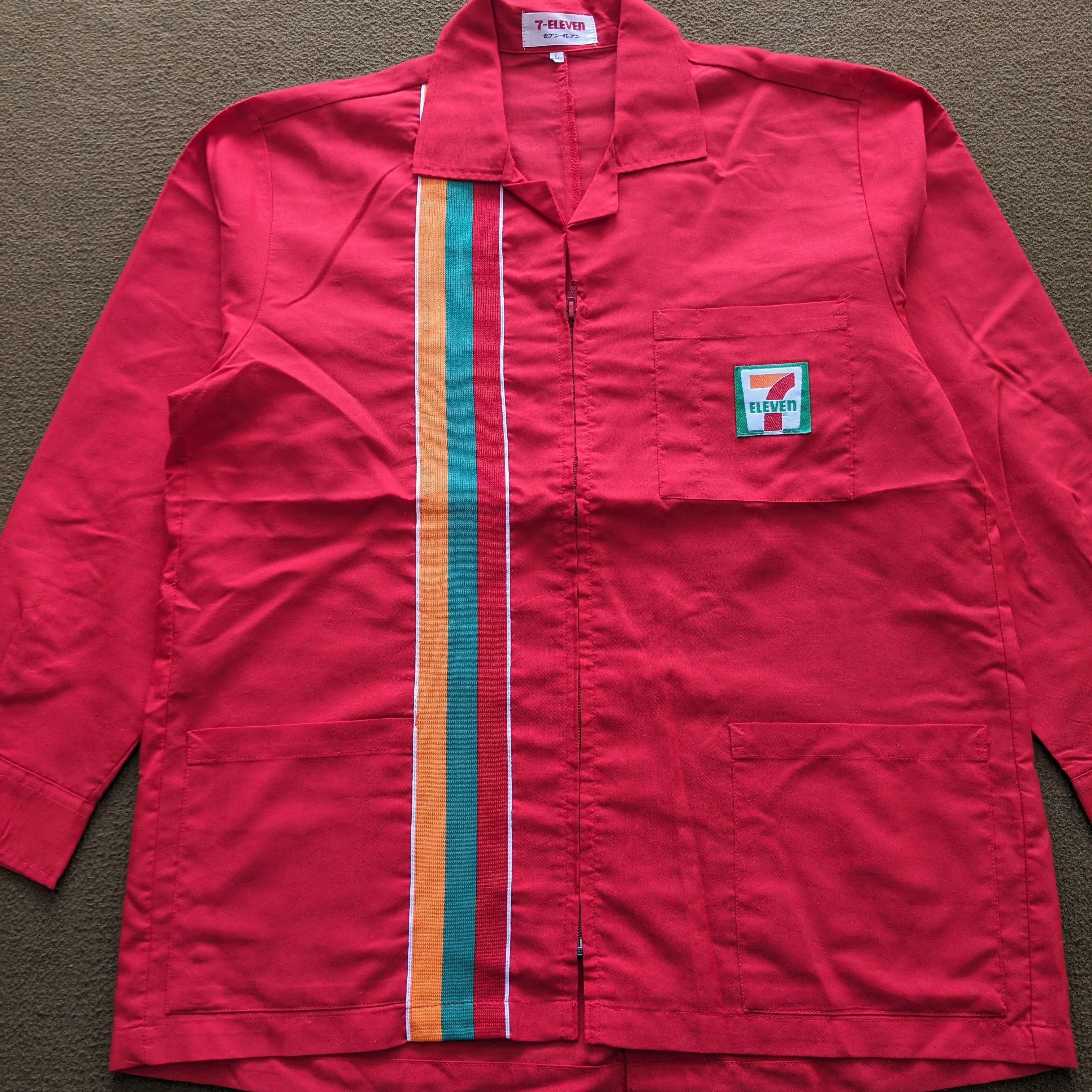 Vintage Vintage 7 ELEVEN Uniform Workers Jacket Size US L / EU 52-54 / 3 - 2 Thumbnail
