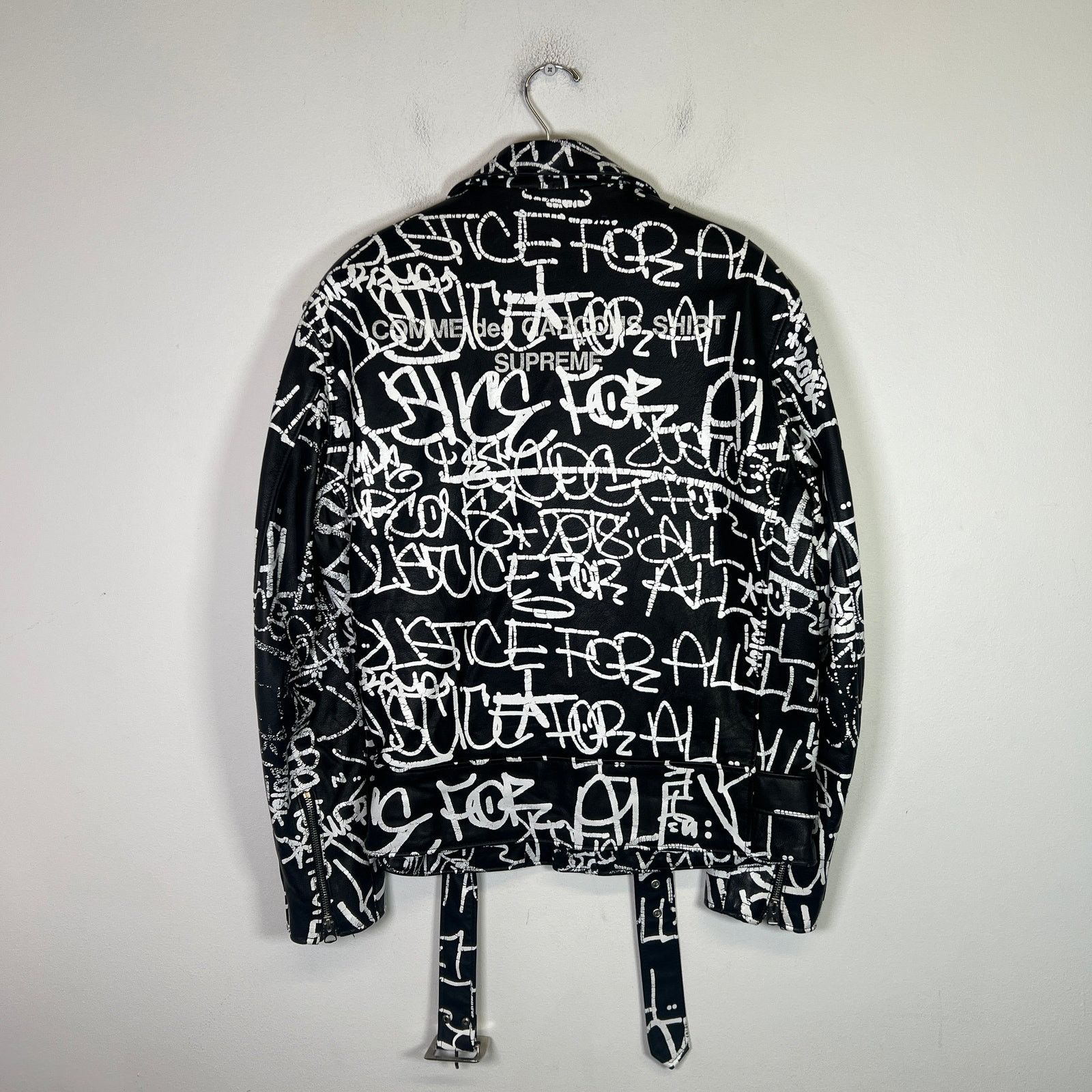 Comme des Garcons SHIRT × Schott × Supreme SupxCommeDesGarconsS. x Schott Perfecto Leather Biker Jacket Size US L / EU 52-54 / 3 - 2 Thumbnail