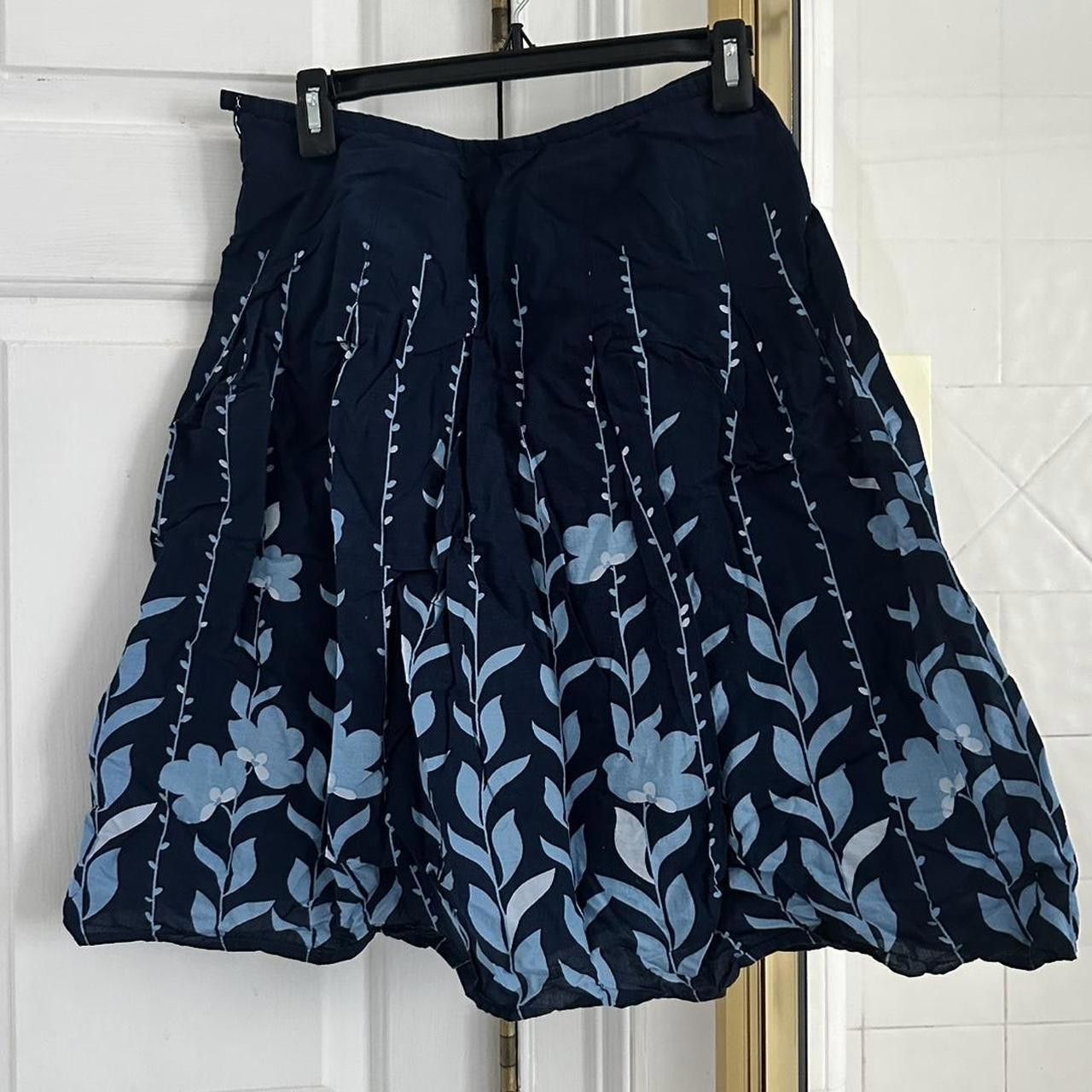 Apt. 9 Apt. 9 Women's Blue and Navy Skirt Size 27" / US 4 / IT 40 - 1 Thumbnail