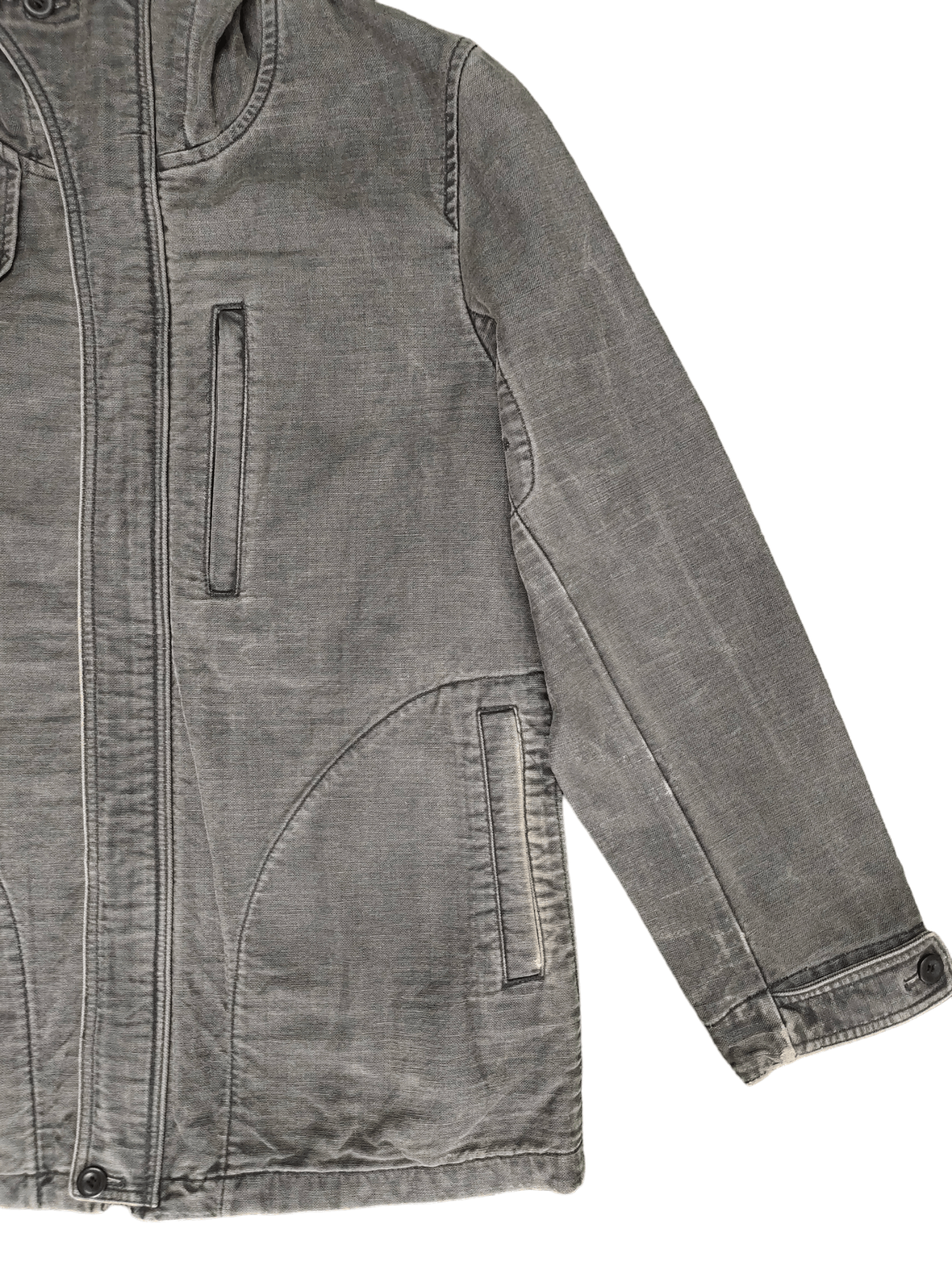 If Six Was Nine Vintage Takeo Kikuchi Duck Cotton Denim Hoodie Jacket Size US L / EU 52-54 / 3 - 4 Thumbnail