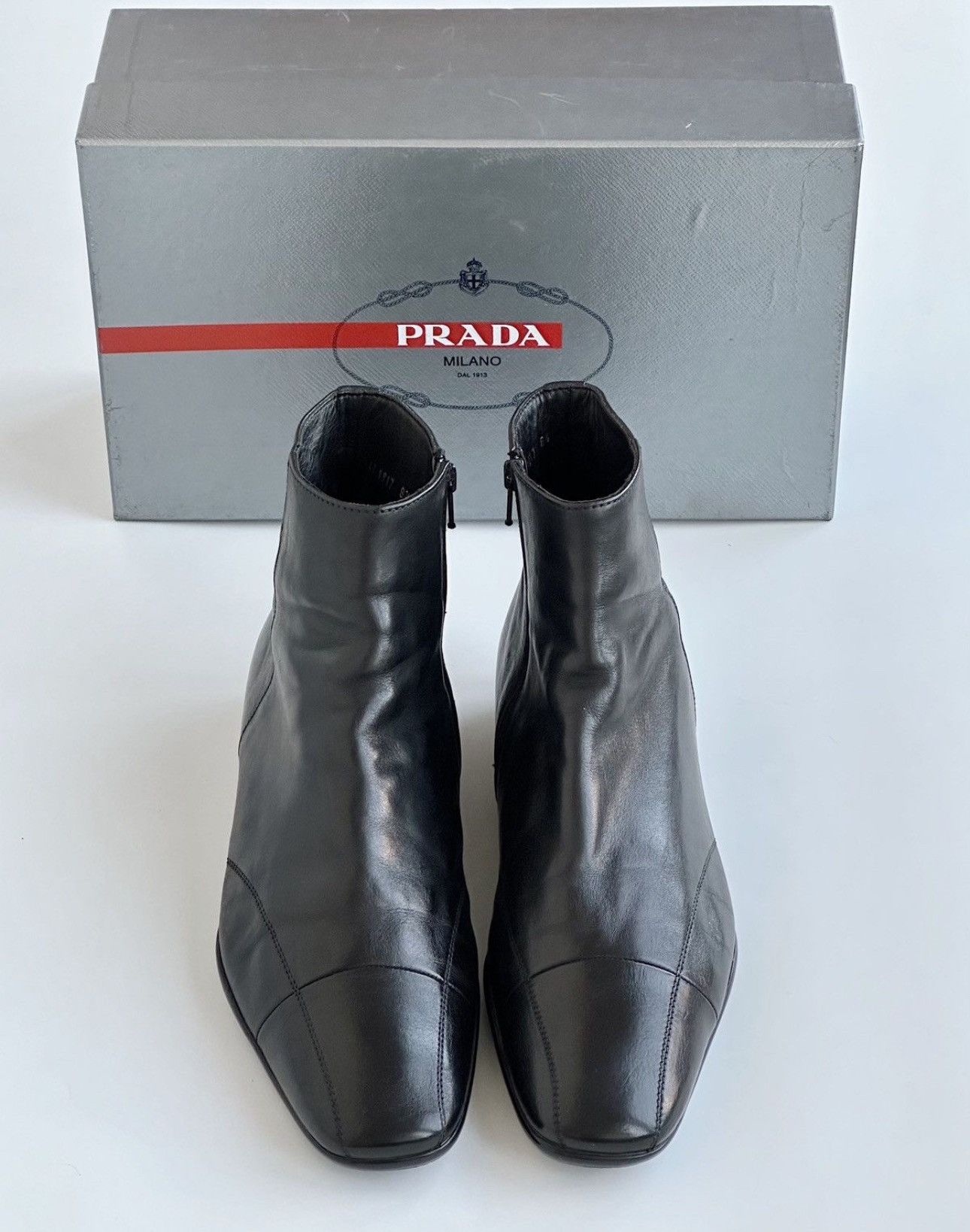 Prada PRADA FW2001 Stitch Leather Zip Sport Boots Vintage rapper Size US 11 / EU 44 - 3 Thumbnail