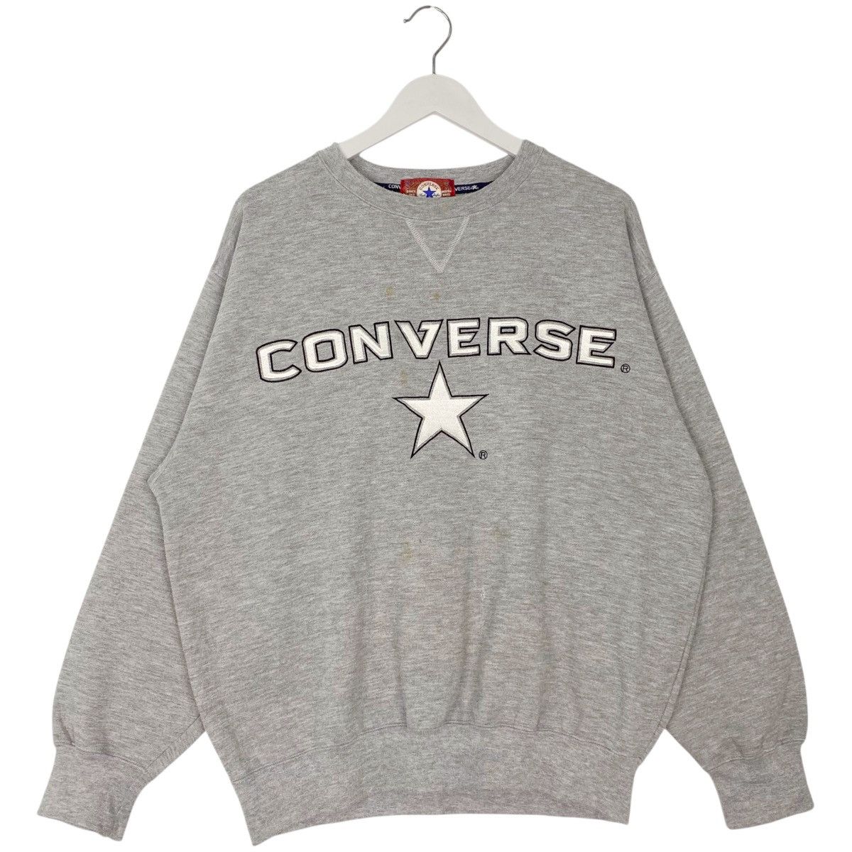 Vintage Vintage Converse Sweatshirt Crewneck Big Logo Size L Size US L / EU 52-54 / 3 - 1 Thumbnail