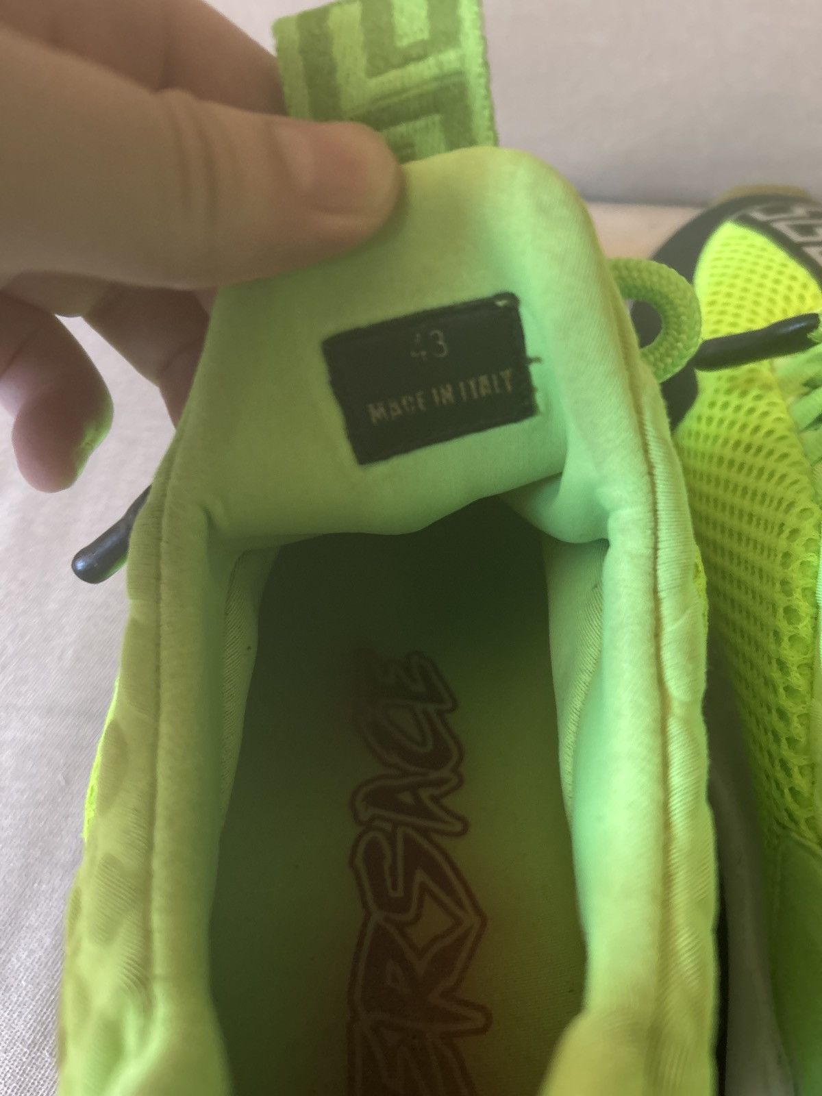 Versace Versace Cross Trainer ‘Fluo Green’ Size US 10.5 / EU 43-44 - 3 Thumbnail