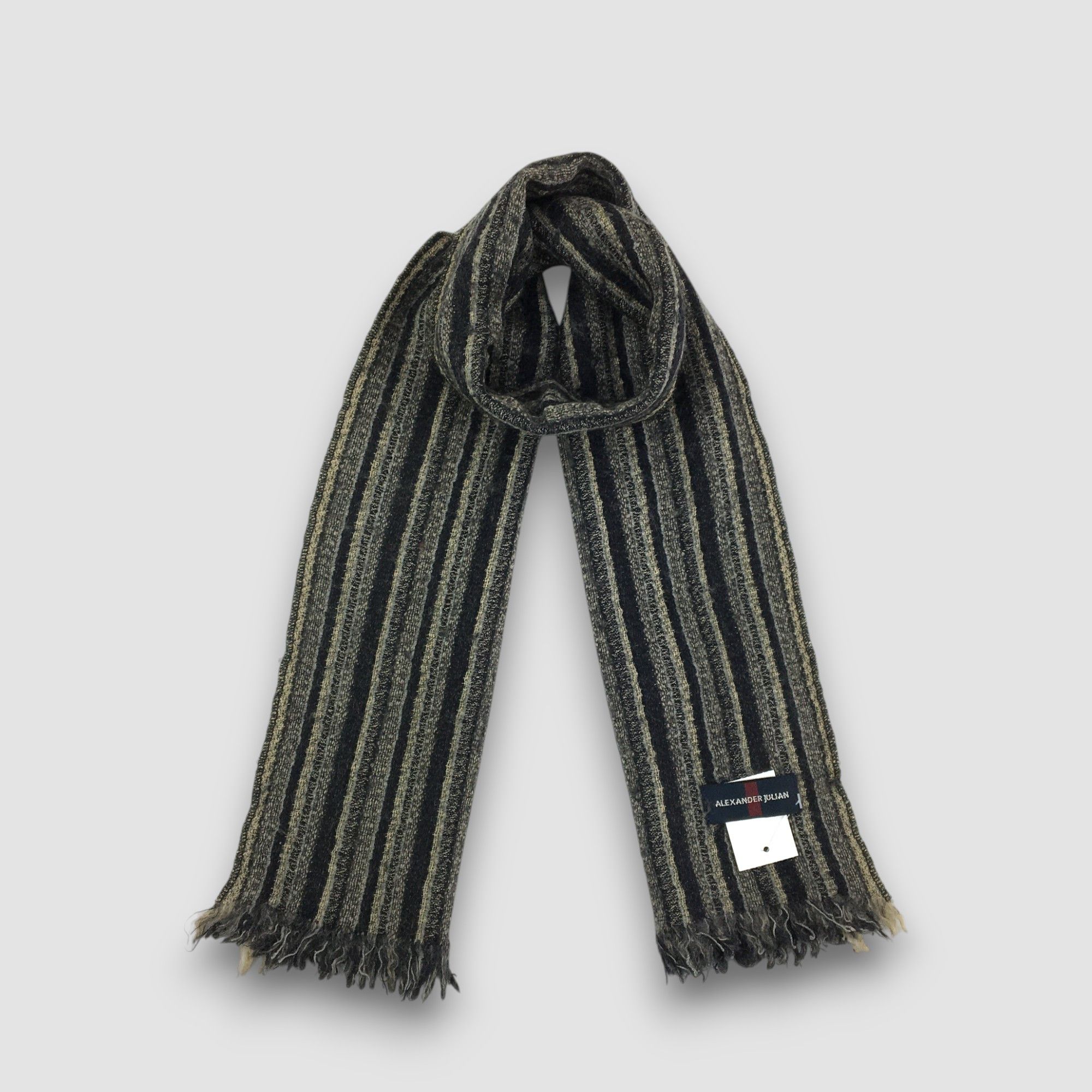 Alexander Julian Vintage Alexander Julian Scarf Muffler Wool Cashmere Scarves Size ONE SIZE - 1 Thumbnail
