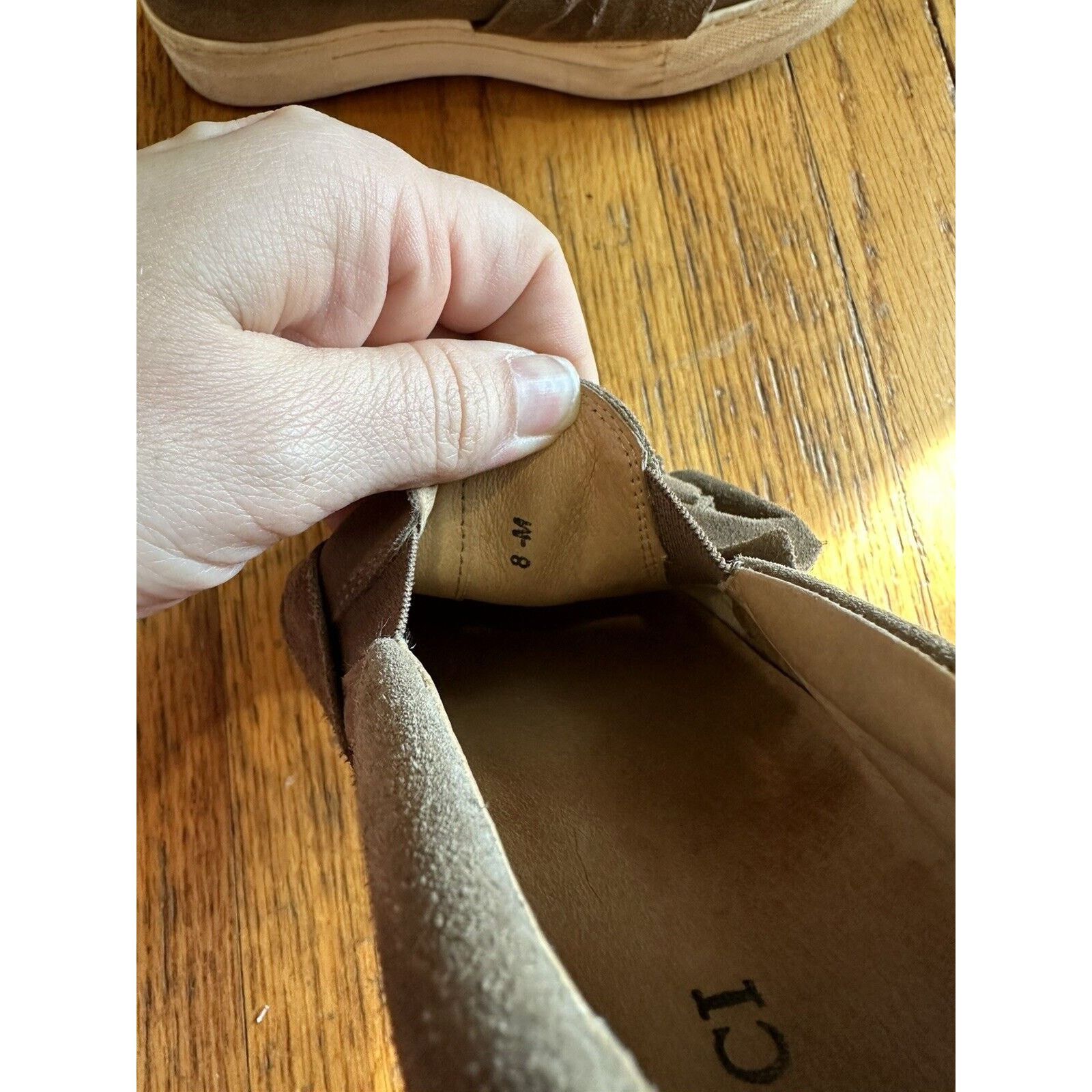 Other Sesto Meucci Suede Sneaker Bow Dark Taupe Slip On Size 8M Size US 8 / IT 38 - 3 Thumbnail