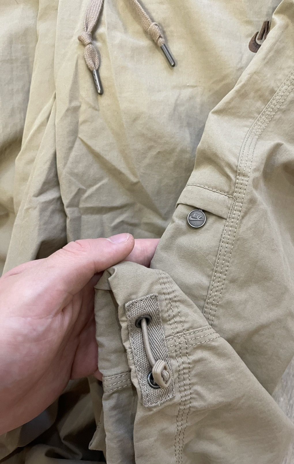 Nike Vintage Nike Cargo Capri Pants – Olive Green – Size 28–29 Size US 29 - 4 Thumbnail