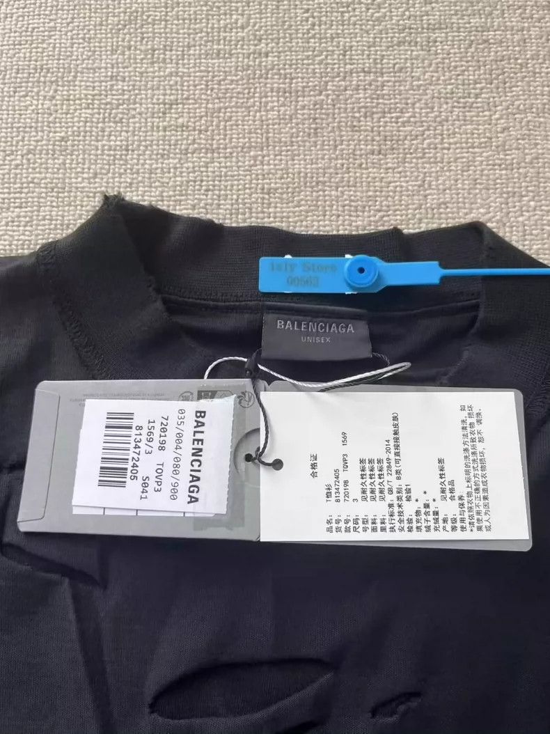Balenciaga Balenciaga Monogrammed crewneck short sleeve T-shirt Size US L / EU 52-54 / 3 - 4 Thumbnail