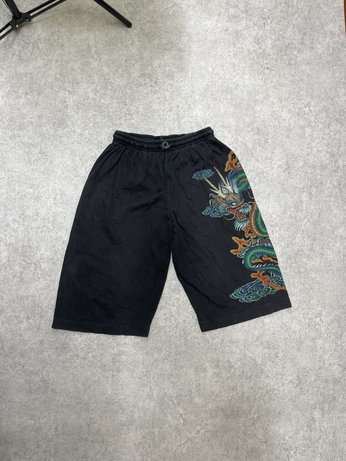 If Six Was Nine × Japanese Brand × Le Grande Bleu (L.G.B.) Y2K Darkwear With Eastern Dragon Motif - Feels Size US 30 / EU 46 - 3 Thumbnail