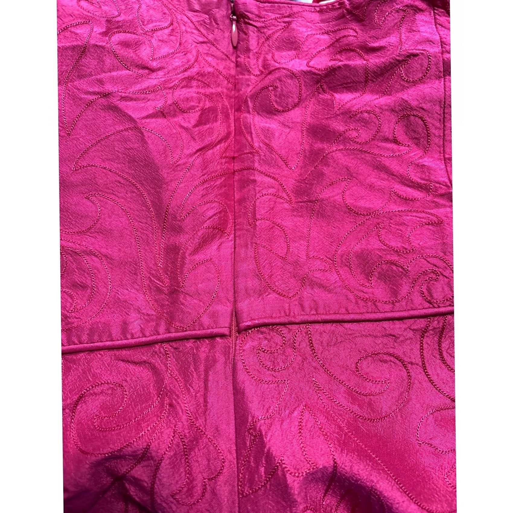 Ann Taylor Ann Taylor Dress Womens 12 Pink Silk Strapless Solid Sleeveless Knee Length Women Size Size XL / US 12-14 / IT 48-50 - 3 Thumbnail