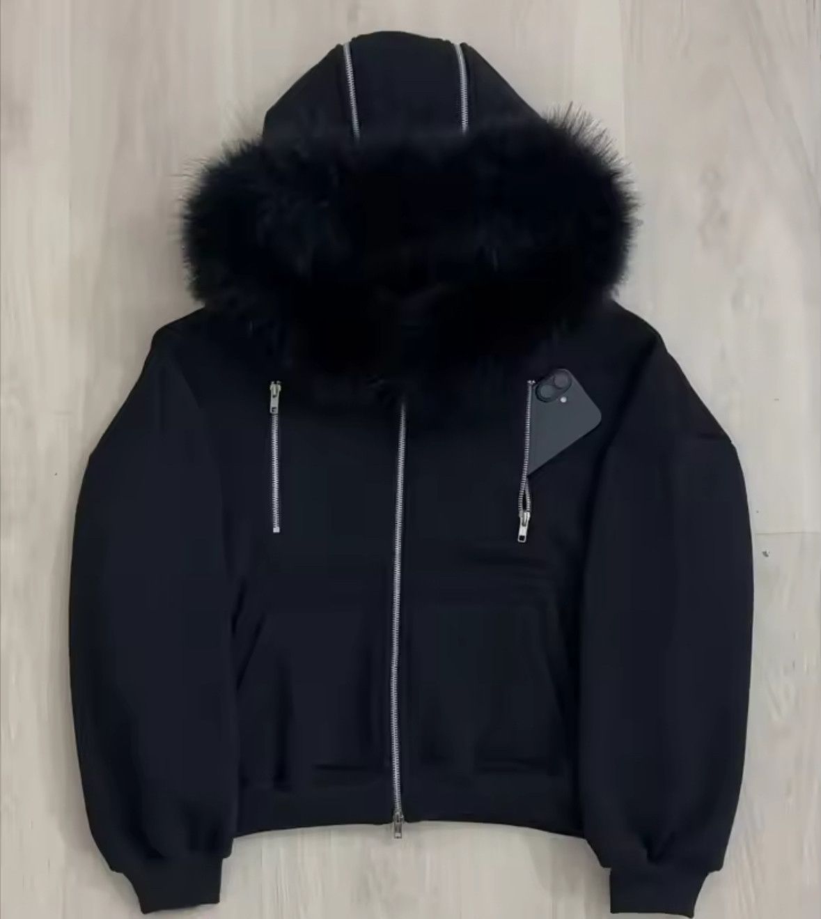 Other High Street Retro Ins Zipper Pockets Fur Collar Hoodies Size US M / EU 48-50 / 2 - 2 Thumbnail