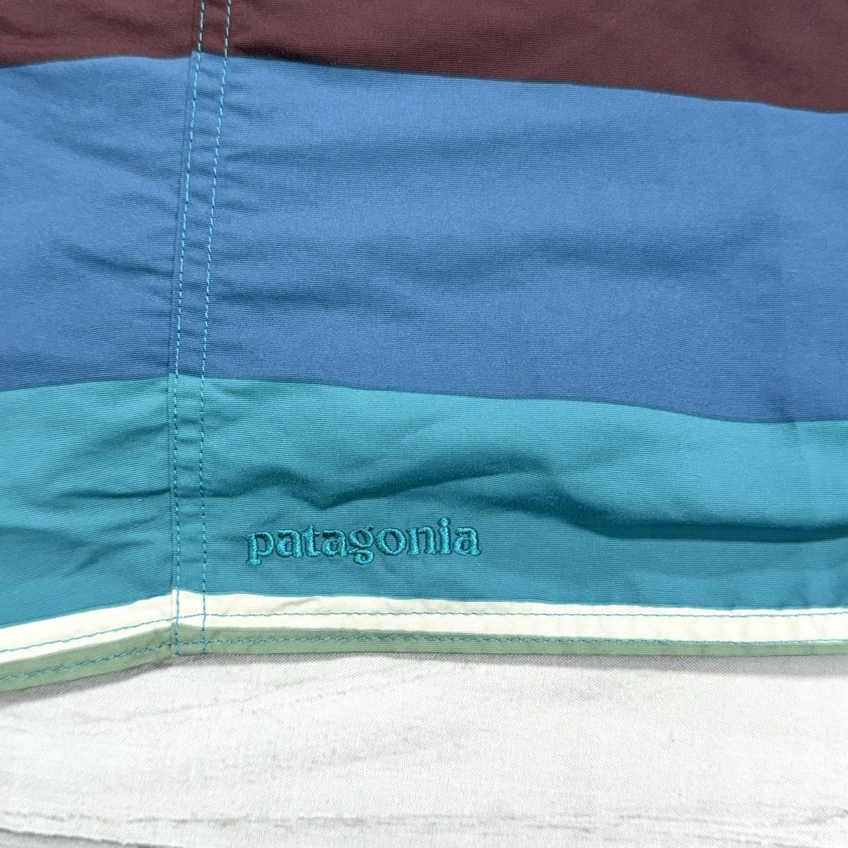 Patagonia Patagonia Board Shorts Mens 34 Blue Striped Swim Trunks Bathing Suit 10" Board Shorts 34 Blue Mens Shorts Beach Swim Surf Vacation Size US 34 / EU 50 - 5 Thumbnail