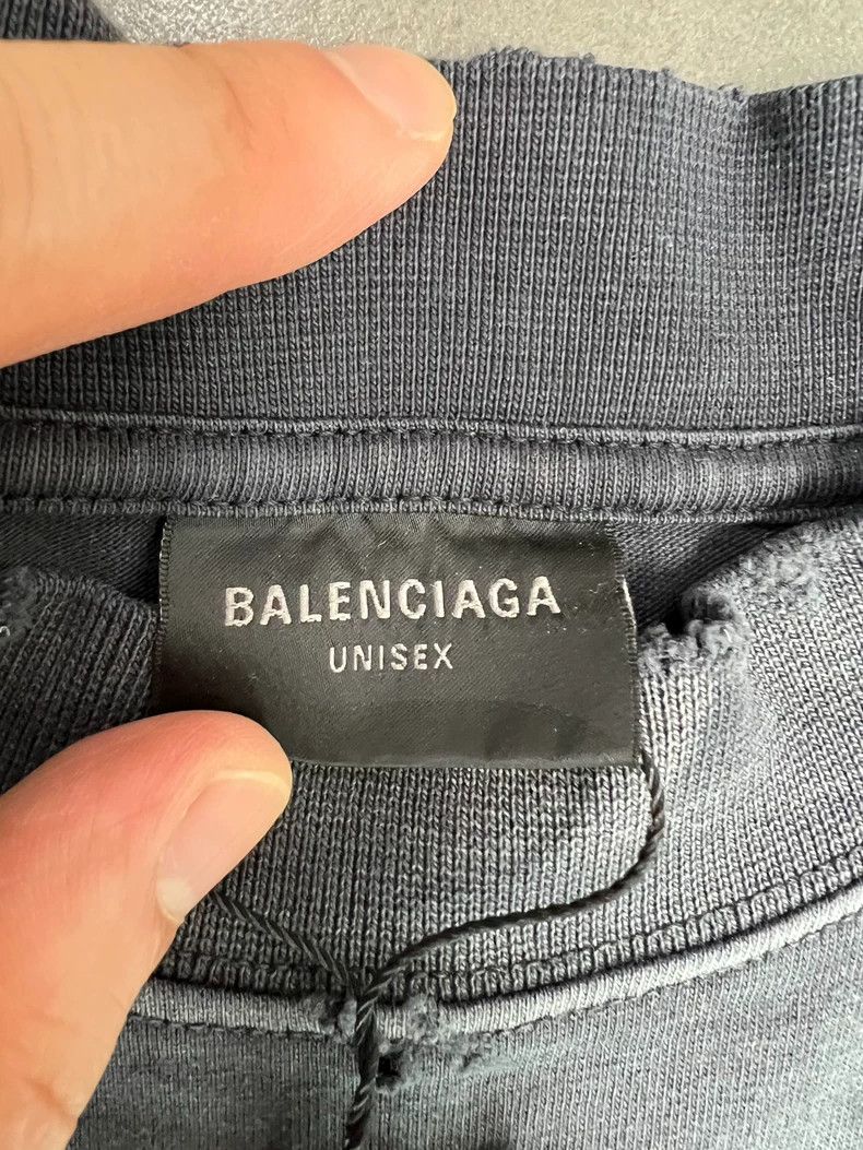 Balenciaga Balenciaga Washed tape short sleeve yellow logo Size US M / EU 48-50 / 2 - 4 Thumbnail
