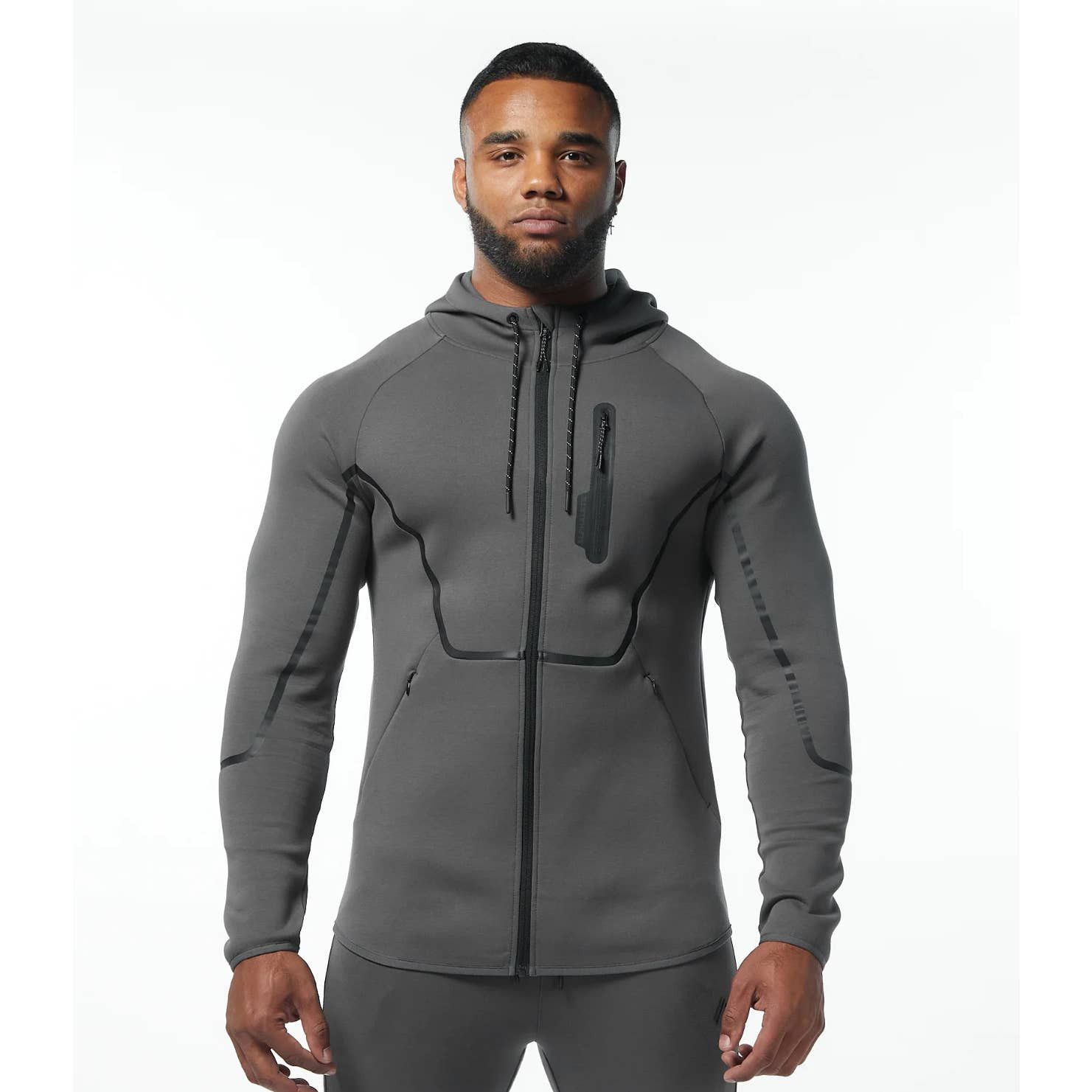Other Alphalete Men's ELMTS Athletic Jacket size Large Gray