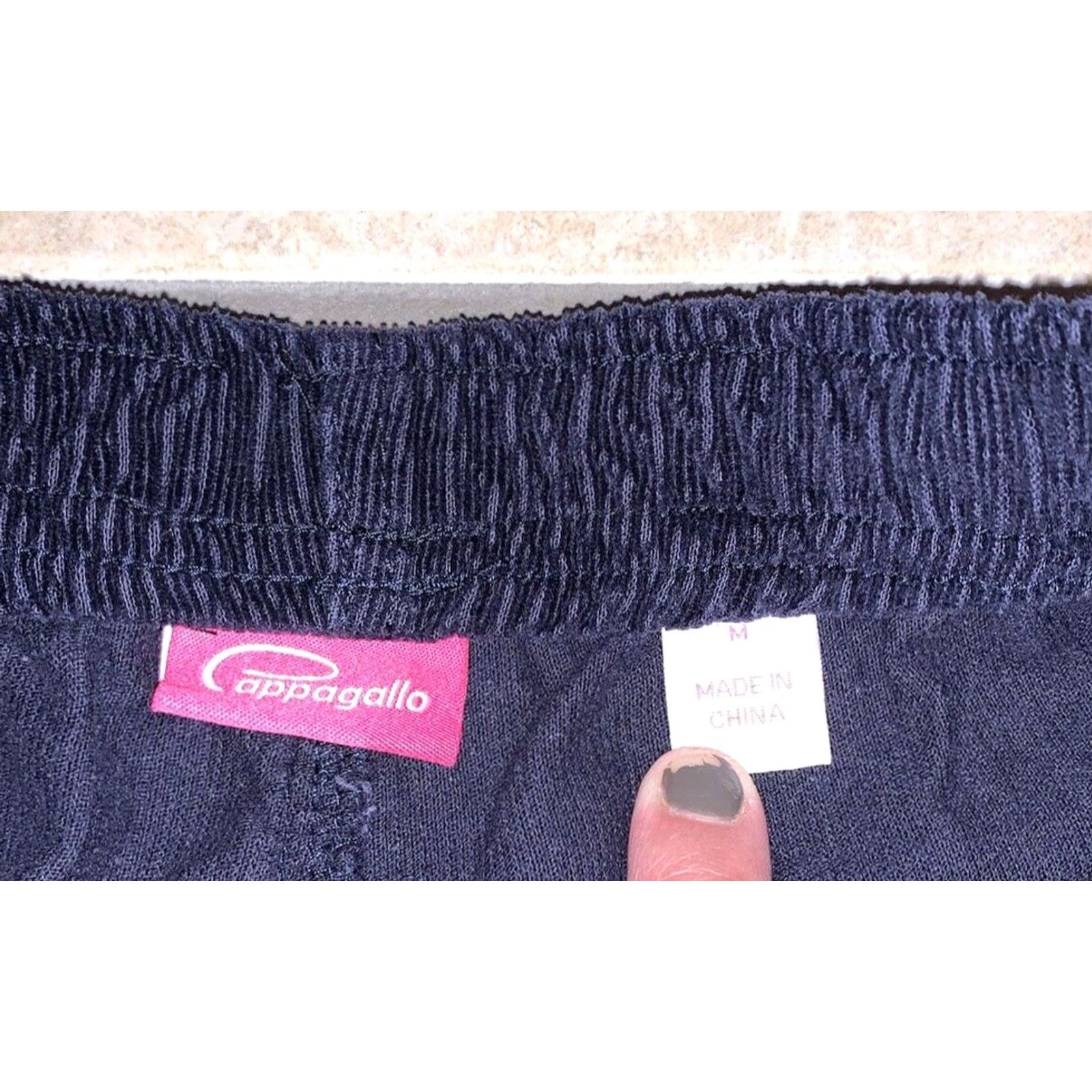 Vintage VINTAGE Cappagallo Navy Corduroy 100% Cotton Wide-Leg Womens M Pant 29-32x30 Navy Cappagallo Jacey Womens Mens Size 32" / US 10 / IT 46 - 5 Thumbnail
