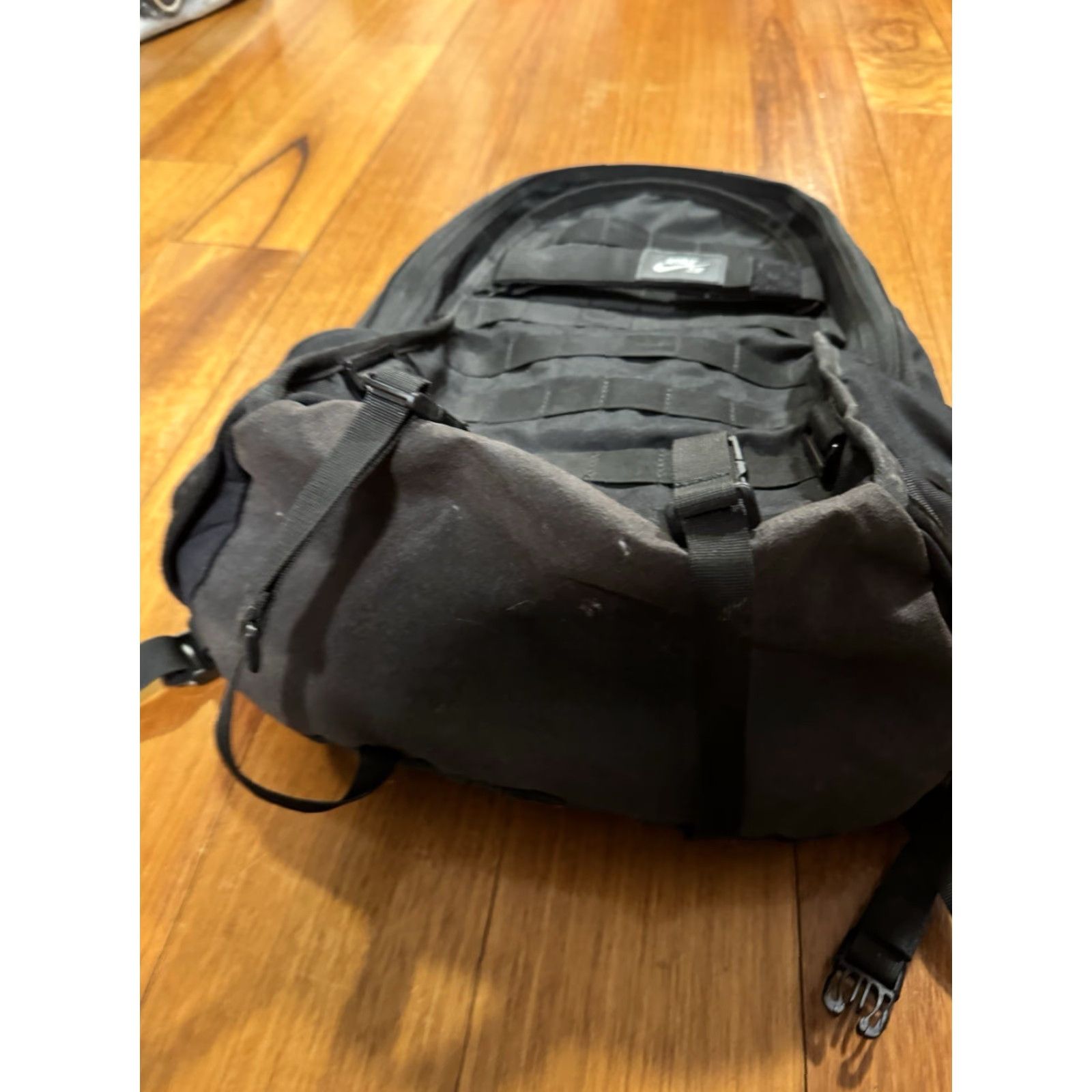 Nike Nike SB RPM Backpack Black Skateboarding Laptop Bag MOLLE Straps Canvas Polyester Travel Casual Mens Size ONE SIZE - 6 Thumbnail