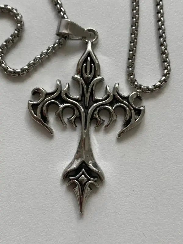 Jewelry Opium Cross Chain Black Size ONE SIZE - 1 Thumbnail