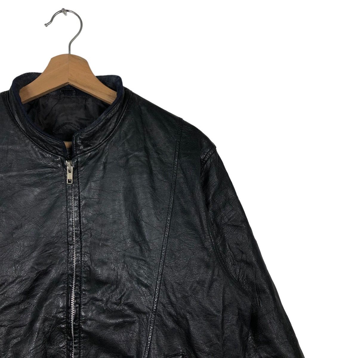 Genuine Leather 🔥Bomber Jacket Leather Modern Club Size US L / EU 52-54 / 3 - 6 Thumbnail