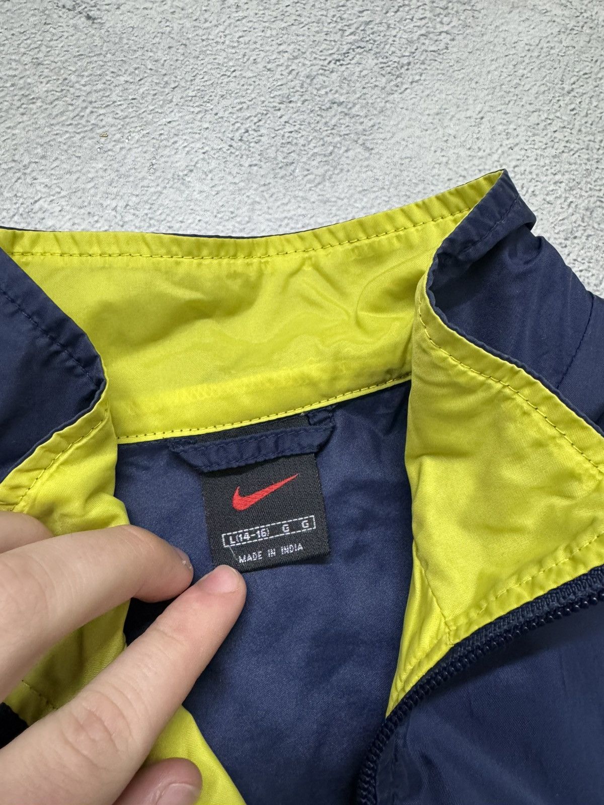 Nike 90s Nike Double Logo Vintage Y2K Oversized Nylon Jacket Size US S / EU 44-46 / 1 - 10 Thumbnail