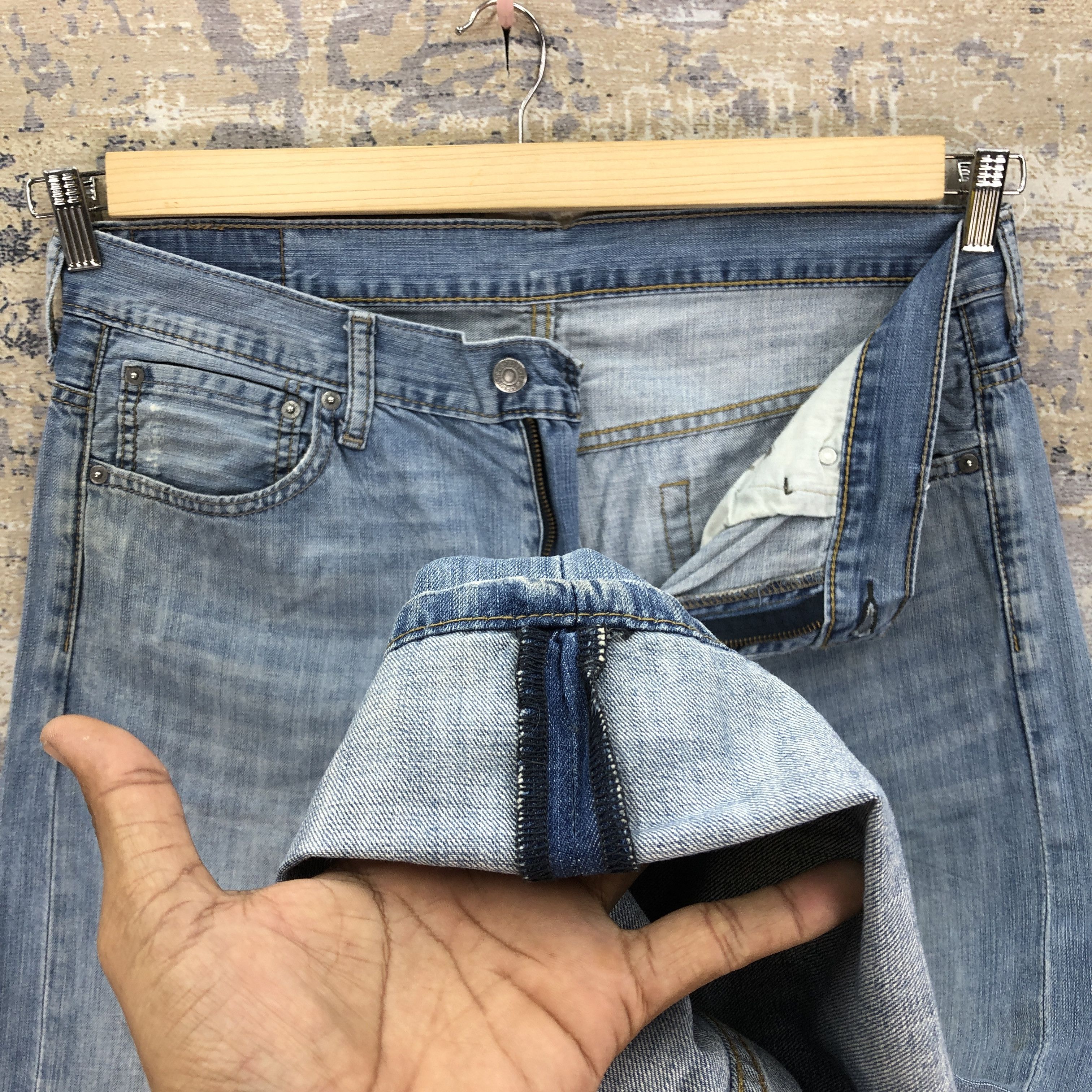 Levi's Vintage Levis 569 Baggy Blue Jeans Levi's Faded Denim Size US 34 / EU 50 - 7 Thumbnail