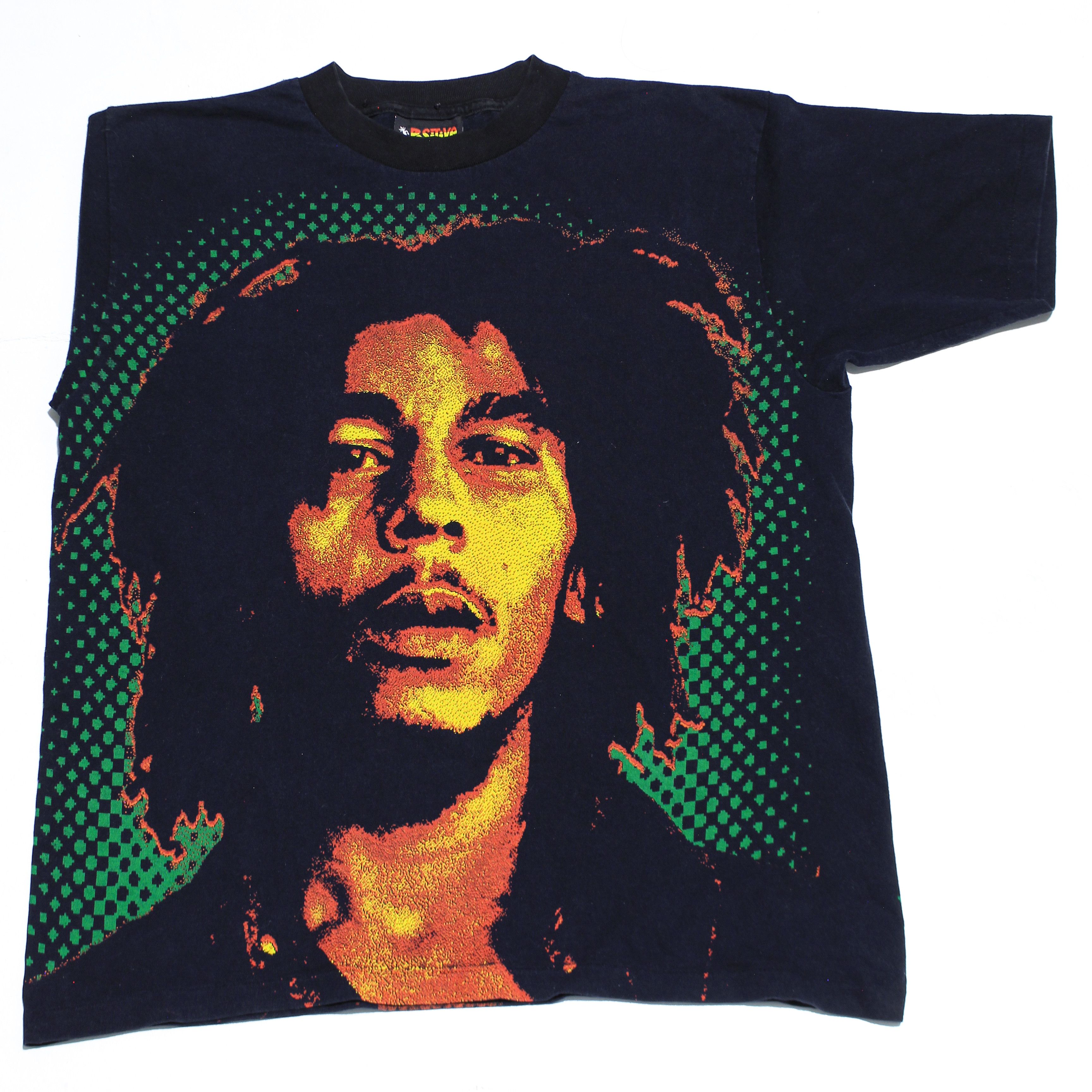 image of Vintage Bob Marley Aop 1994 in Black, Men's (Size Large)