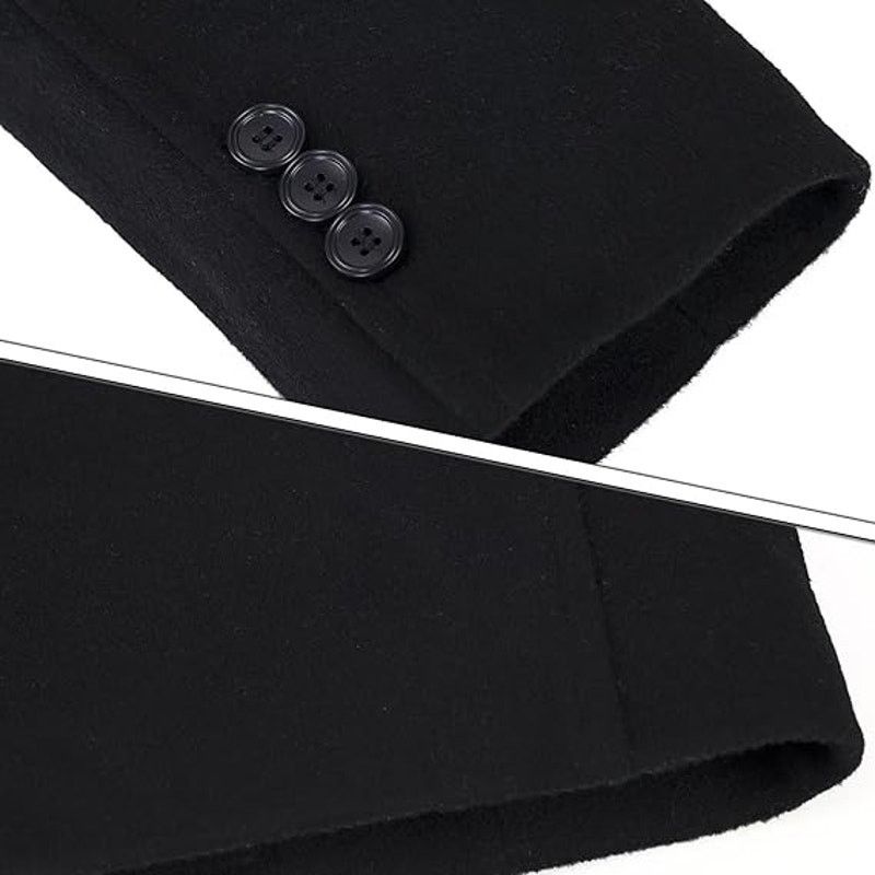 Other ELETOP Men's Wool Coat Winter Long Trench Coat Classic Size US M / EU 48-50 / 2 - 4 Thumbnail